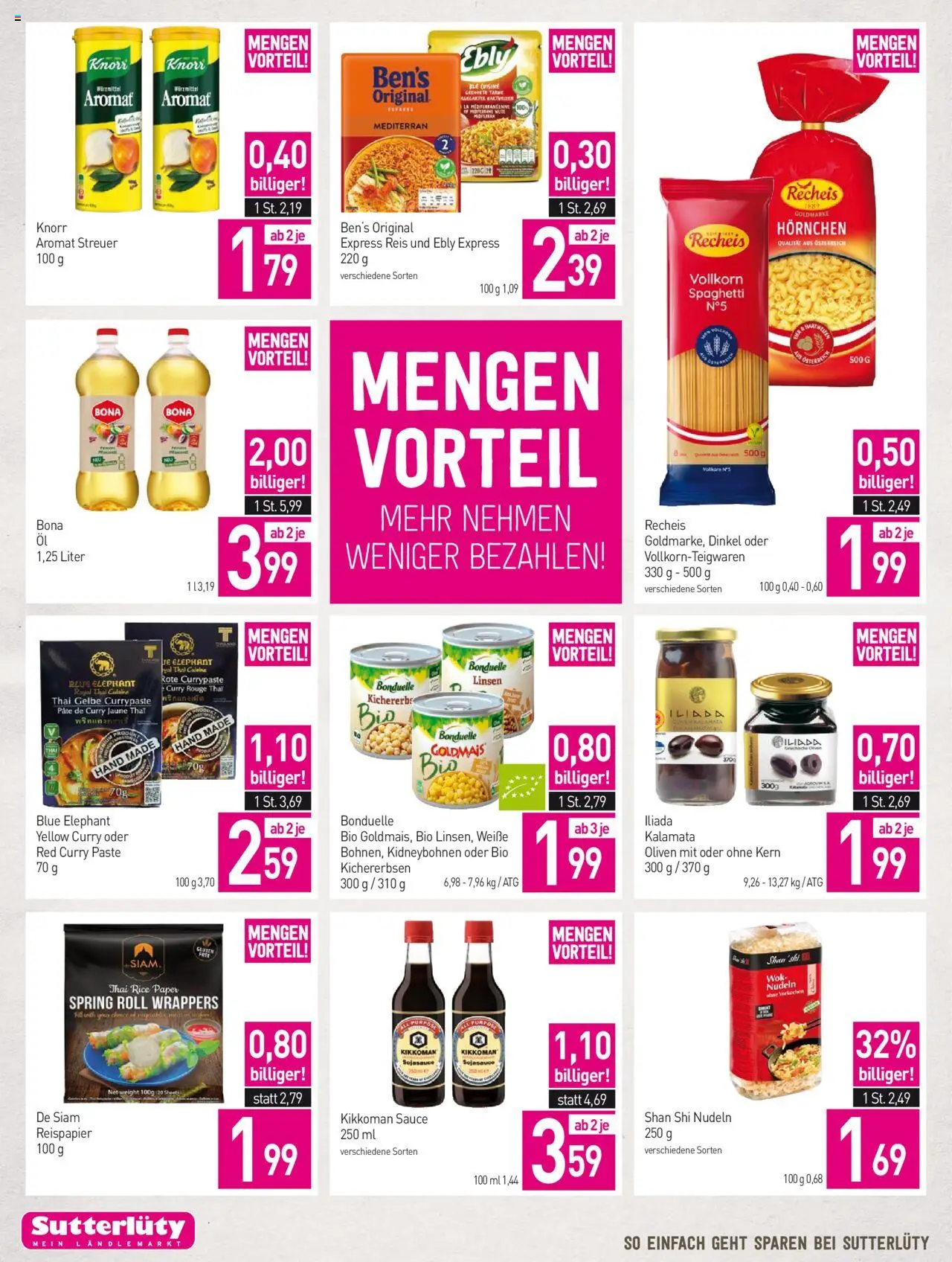 Sutterlüty Flugblatt gültig ab 07.08.2025 | Seite: 18 | Produkte: Szeder, Rouge, Hajdina liszt, Reis