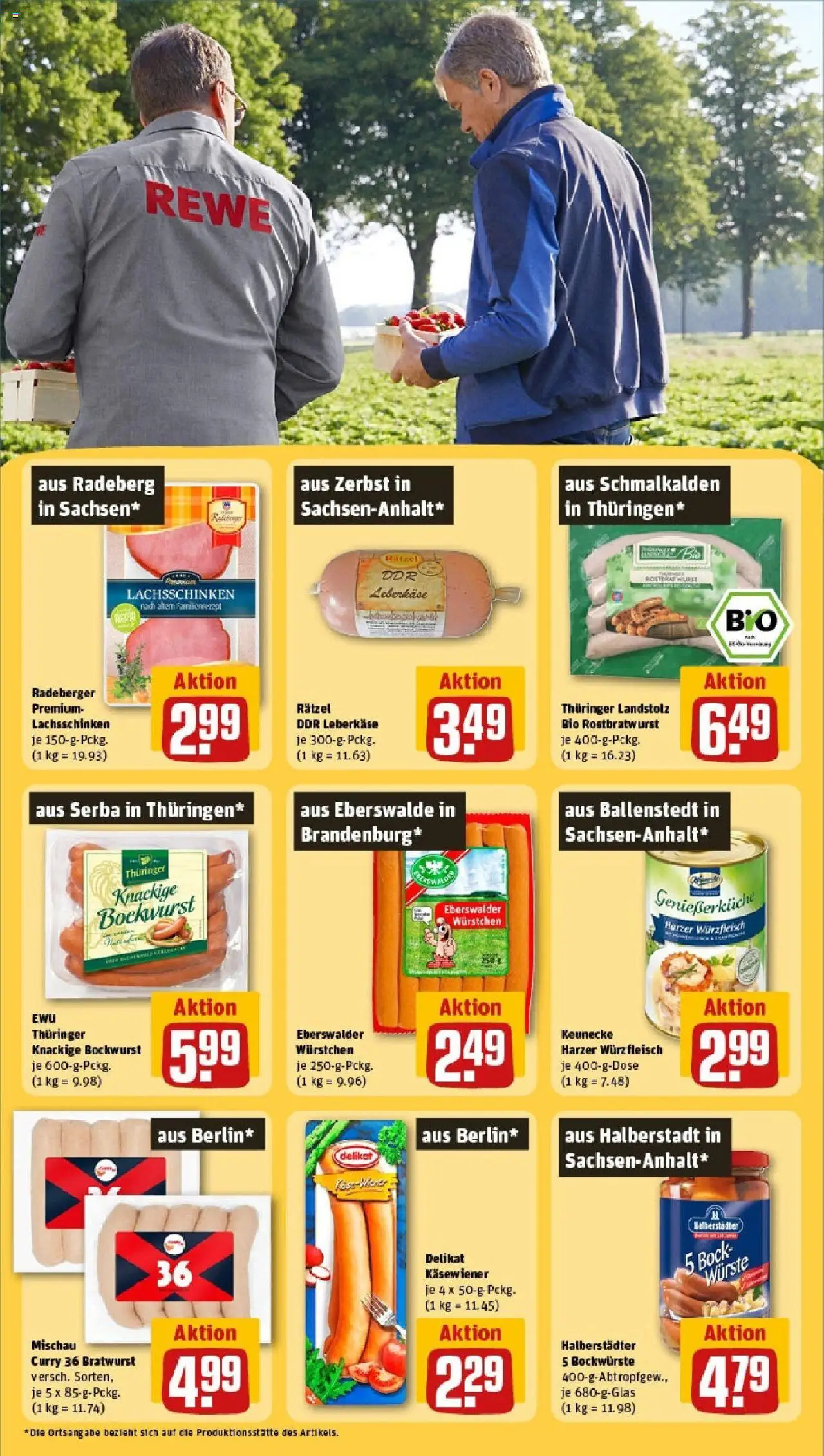 Rewe prospekt Vetschau	 - gültig ab dem 25.05.2025 | Seite: 27 | Produkte: Bockwurst, Bratwurst, Fleisch, Leberkase