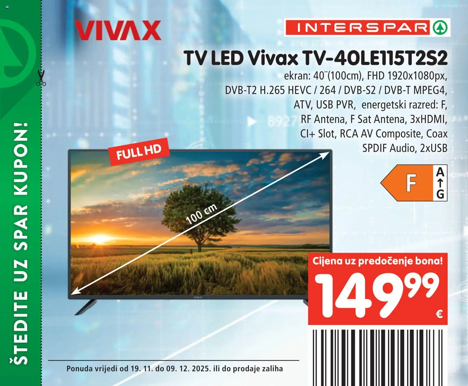 Interspar katalog | vrijedi od 19.11.2025 | Stranica: 27 | Proizvodi: Sat, Tv, USB