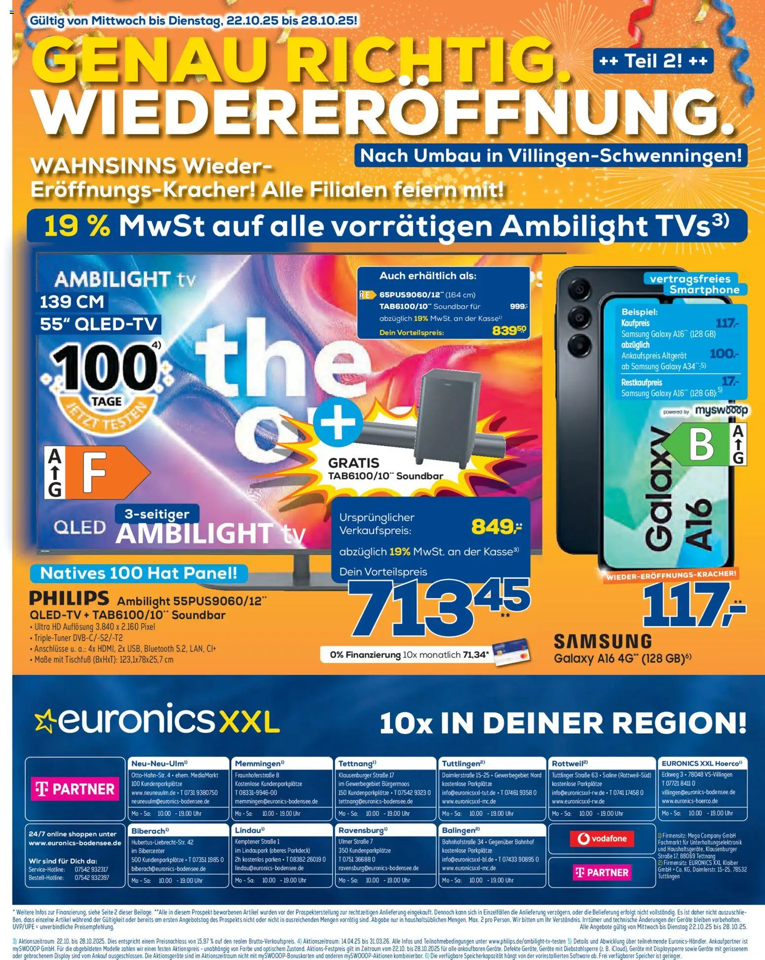 Euronics Prospekt 	 – gültig ab 22.10.2025 | Seite: 12 | Produkte: Samsung, Soundbar, Smartphone, Uhr