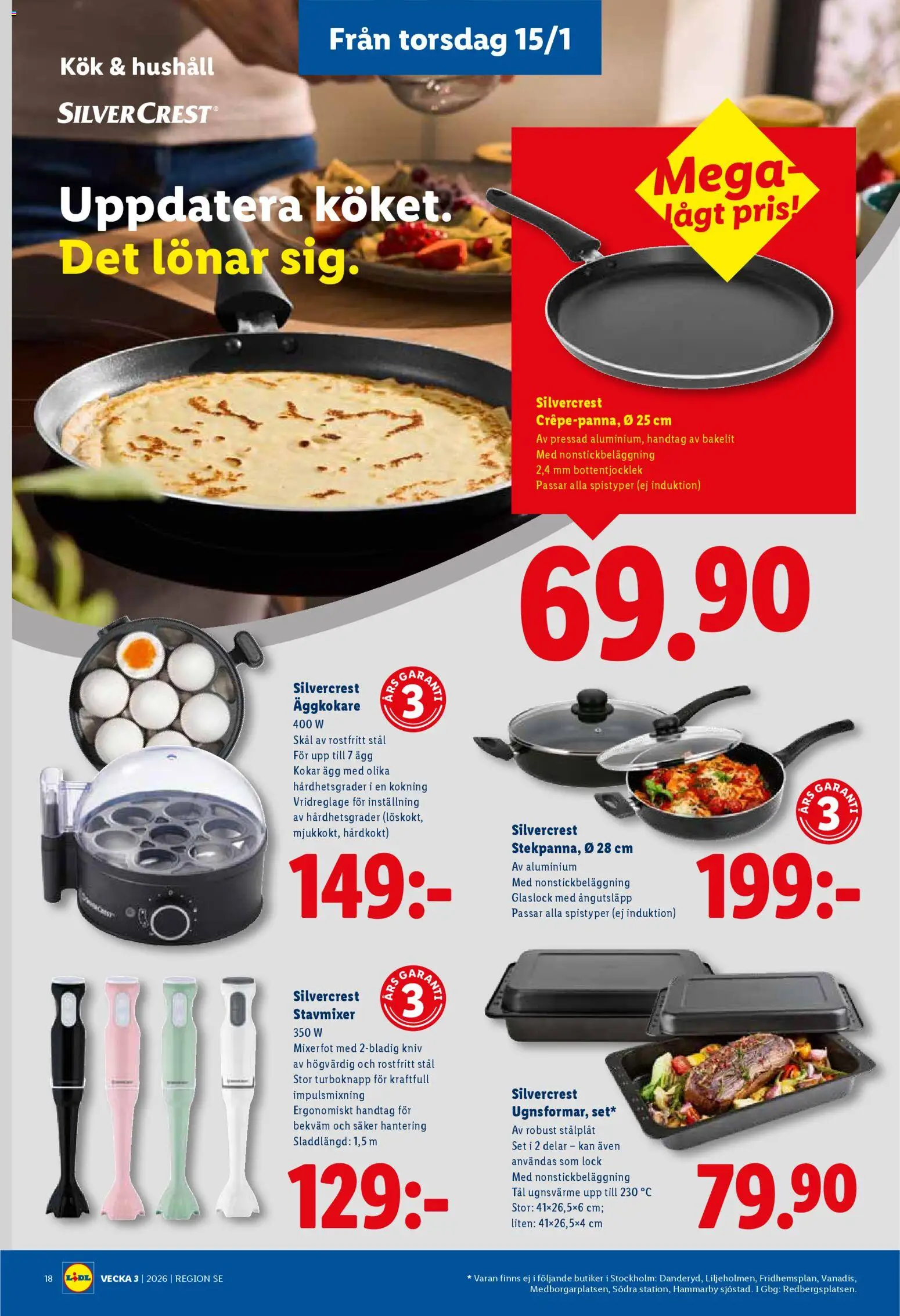 Lidl reklamblad aktuell från 12.01.2026 | Sida: 20 | Produkter: Ägg, Set, Stavmixer, Äggkokare