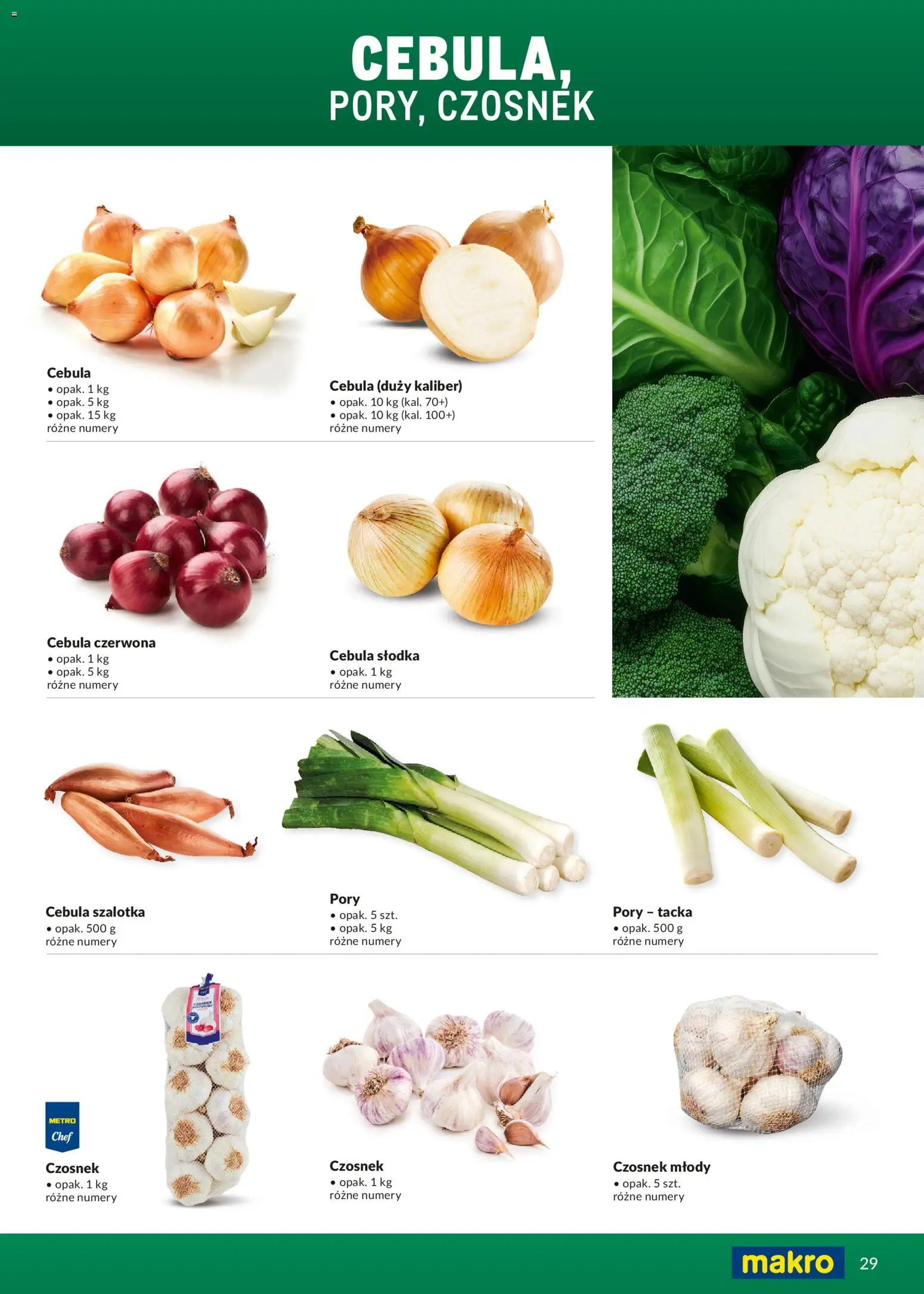 Makro Gazetka - Ultra fresh od 01.03.2026 | Strona: 29 | Produkty: Czosnek, Cebula szalotka, Szalotka