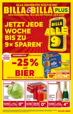 Vorschau von dem Prospekt - Billa Flugblatt - Steiermark gültig ab 14.08.2025