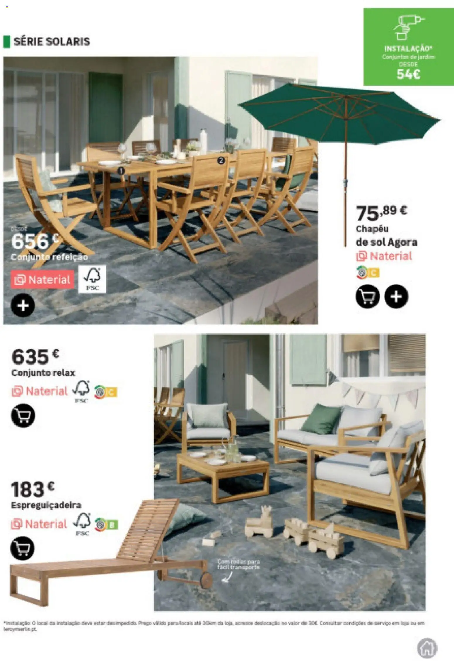 Leroy Merlin Arquipélago da Madeira Jardim │ válido de 12.03.2026 | Página: 17 | Produtos: Chapéu, Espreguiçadeira