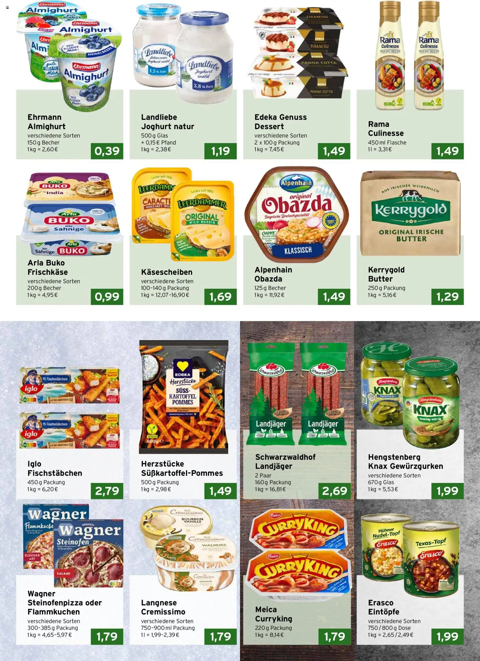 CAP Markt Prospekt – gültig ab 23.03.2026 | Seite: 2 | Produkte: Ehrmann almighurt, Iglo, Arla buko, Frischkase