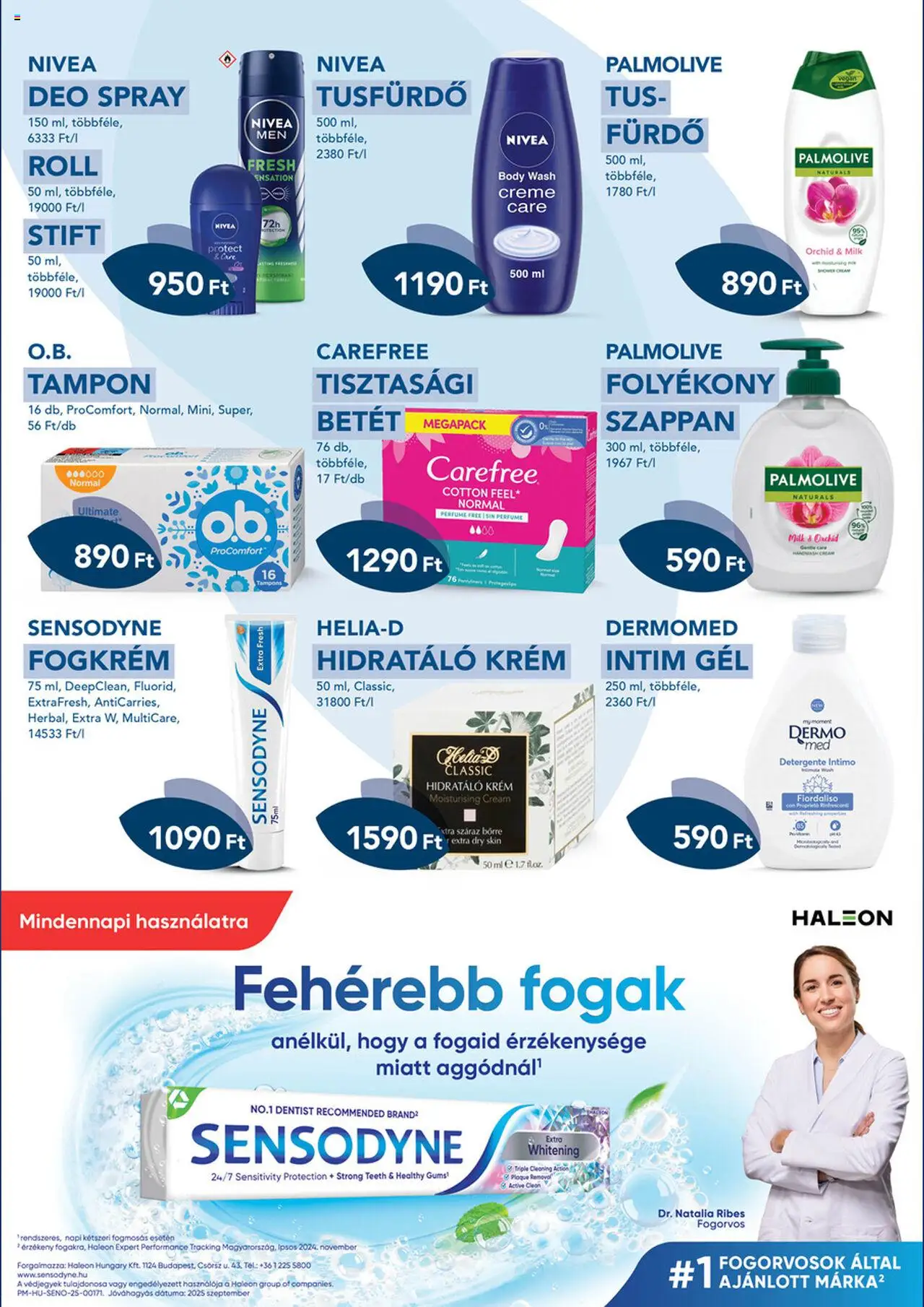 Azur akciós ujság - amely érvényes a következő dátumtól: 03.10.2025 | Oldal: 2 | Termékek: Body, Stift, Szappan, Fogkrém