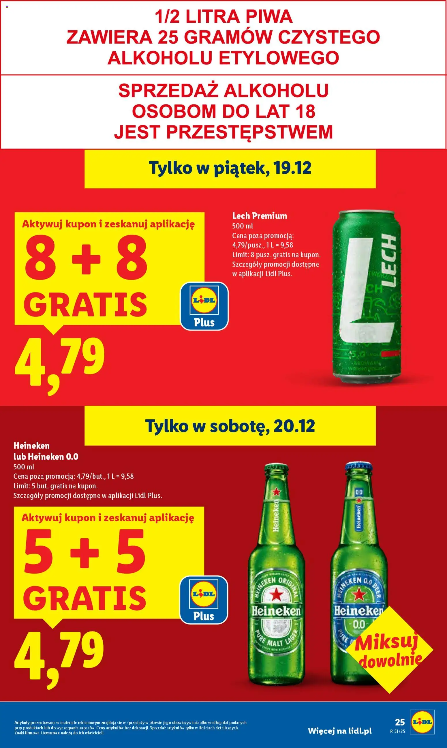 Lidl Gazetka od 18.12.2025 | Strona: 25 | Produkty: Heineken