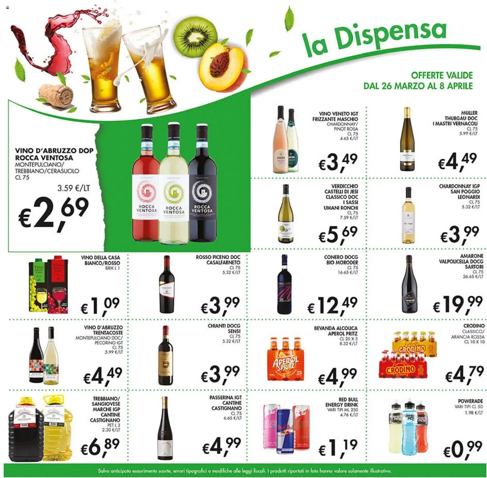 Volantino Coal del 26.03.2026 | Pagina: 14 | Prodotti: Arancia, Red Bull, Aperol, Pecorino