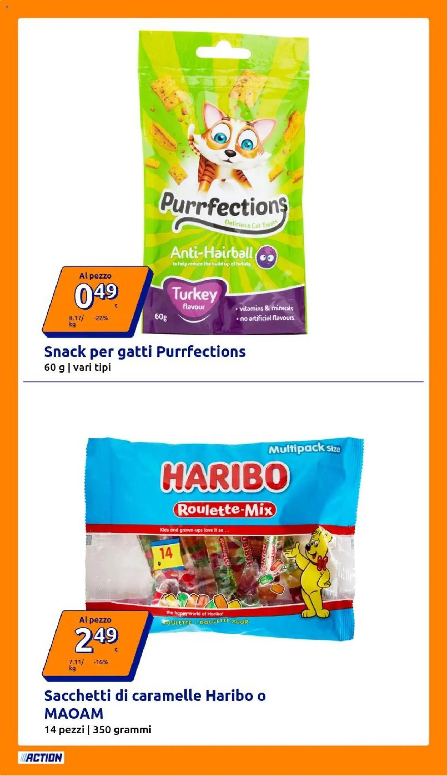 Volantino Action del 04.03.2026 | Pagina: 4 | Prodotti: Caramelle, The