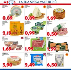 Anteprima del volantino Mega volantino valido a partire dal 12.03.2026 | Pagina: 4 | Prodotti: Mozzarella, Formaggio, Aglio, Tortelli