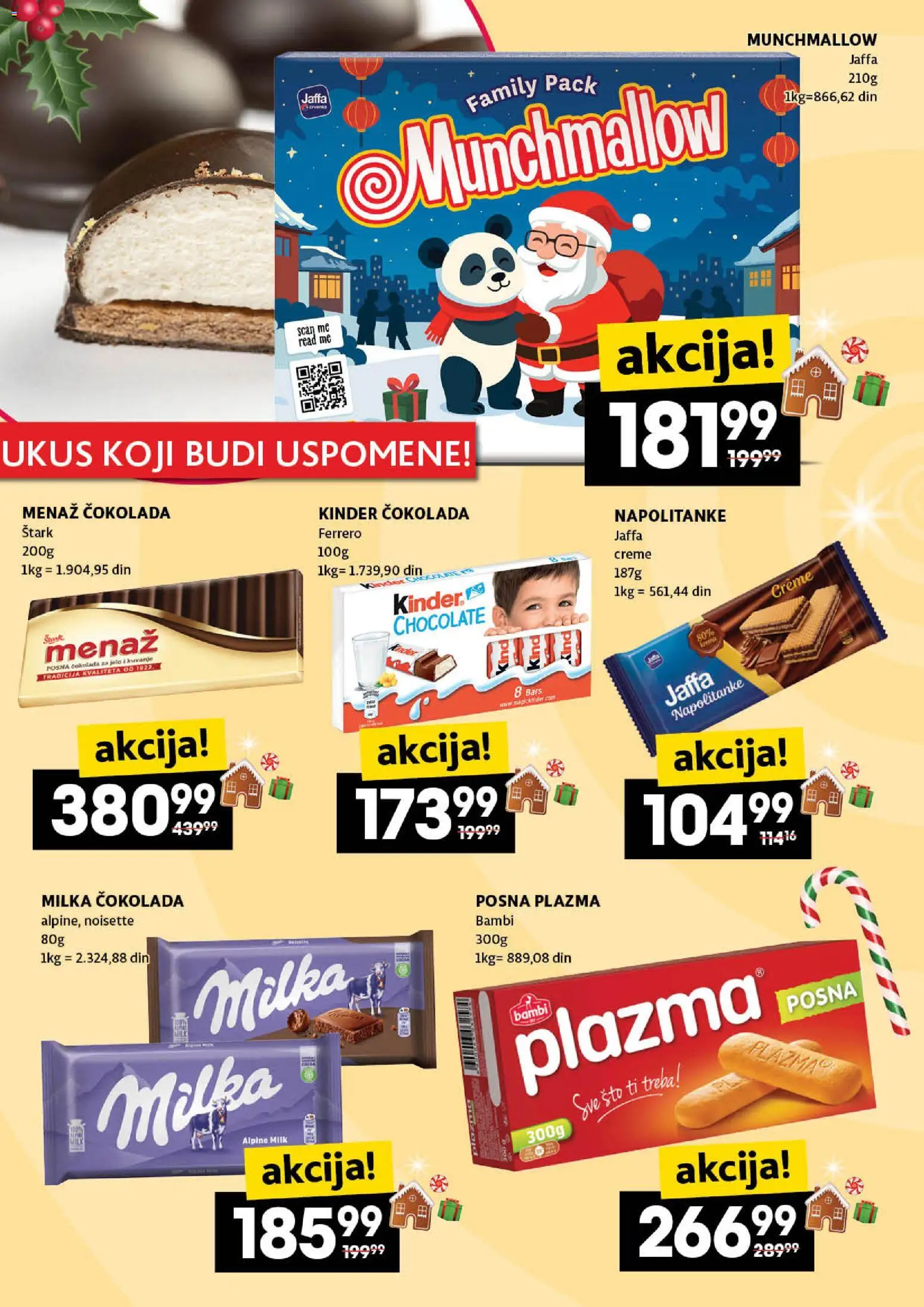 Roda katalog - važi od 18.12.2025 | Strana: 20 | Proizvode: Munchmallow, Sto, Plazma, Ferrero