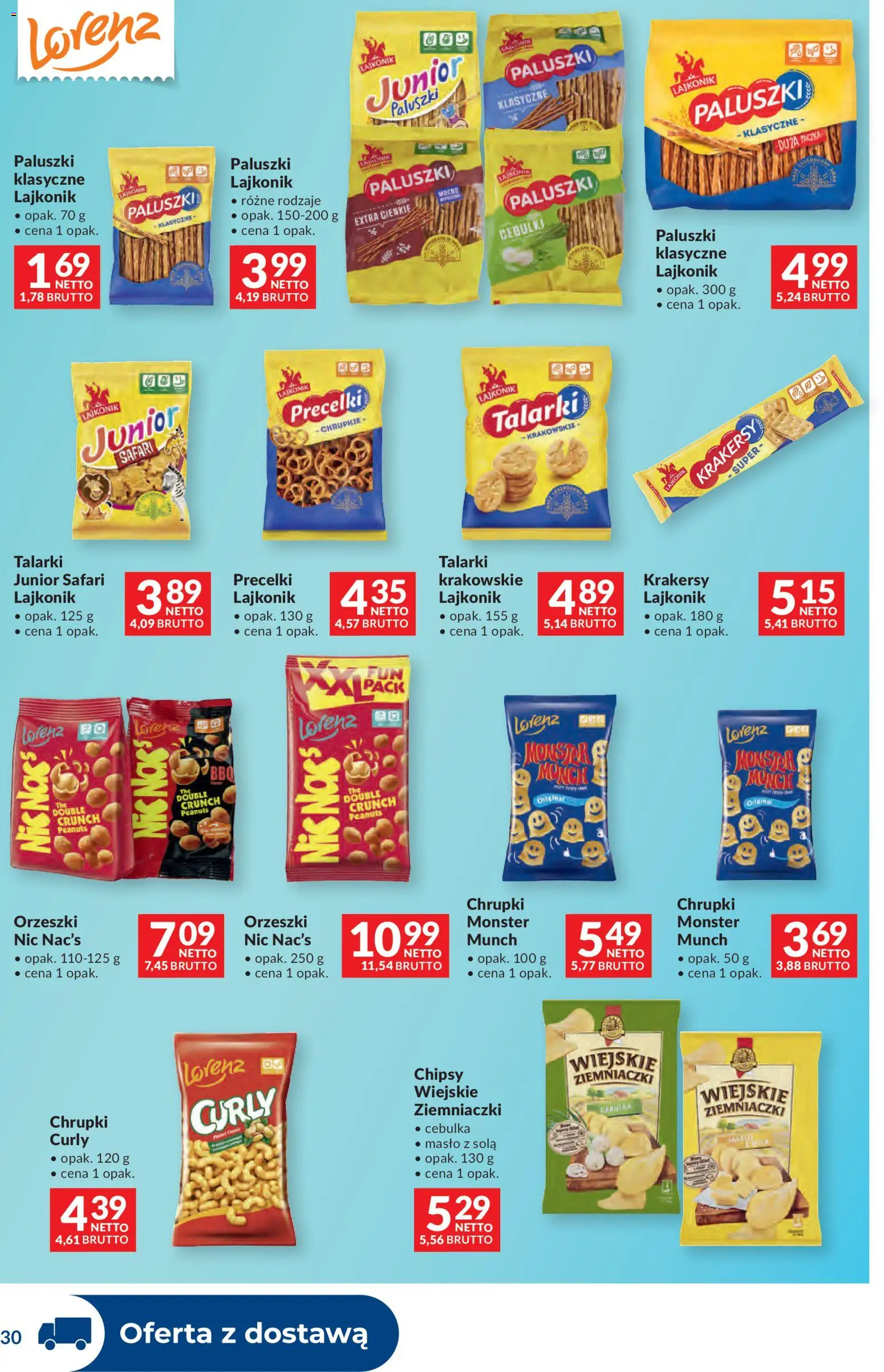 Makro gazetka - Dystrybucja do sklepów od 14.04.2026 | Strona: 30 | Produkty: Chipsy, Ziemniaczki, Paluszki, Masło