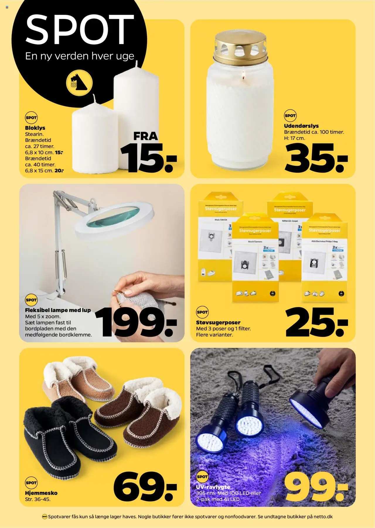 Netto tilbudsavis – gyldig fra 04.10.2025 | Side: 37 | Produkter: Lampe, Hjemmesko