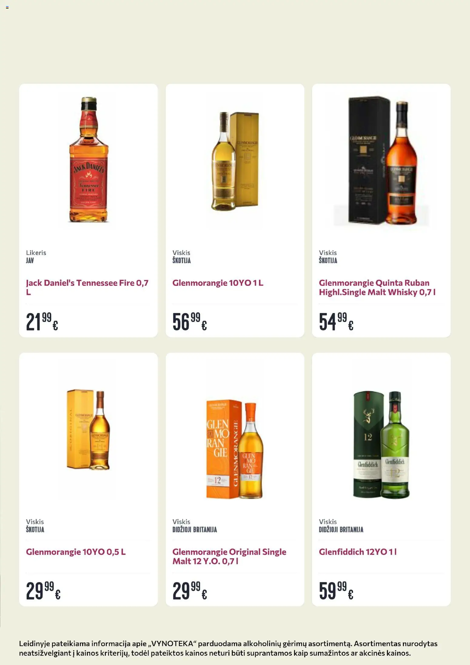 VYNOTEKA akcijos nuo 15.12.2025 | Puslapis: 7 | Prekių: Viskis