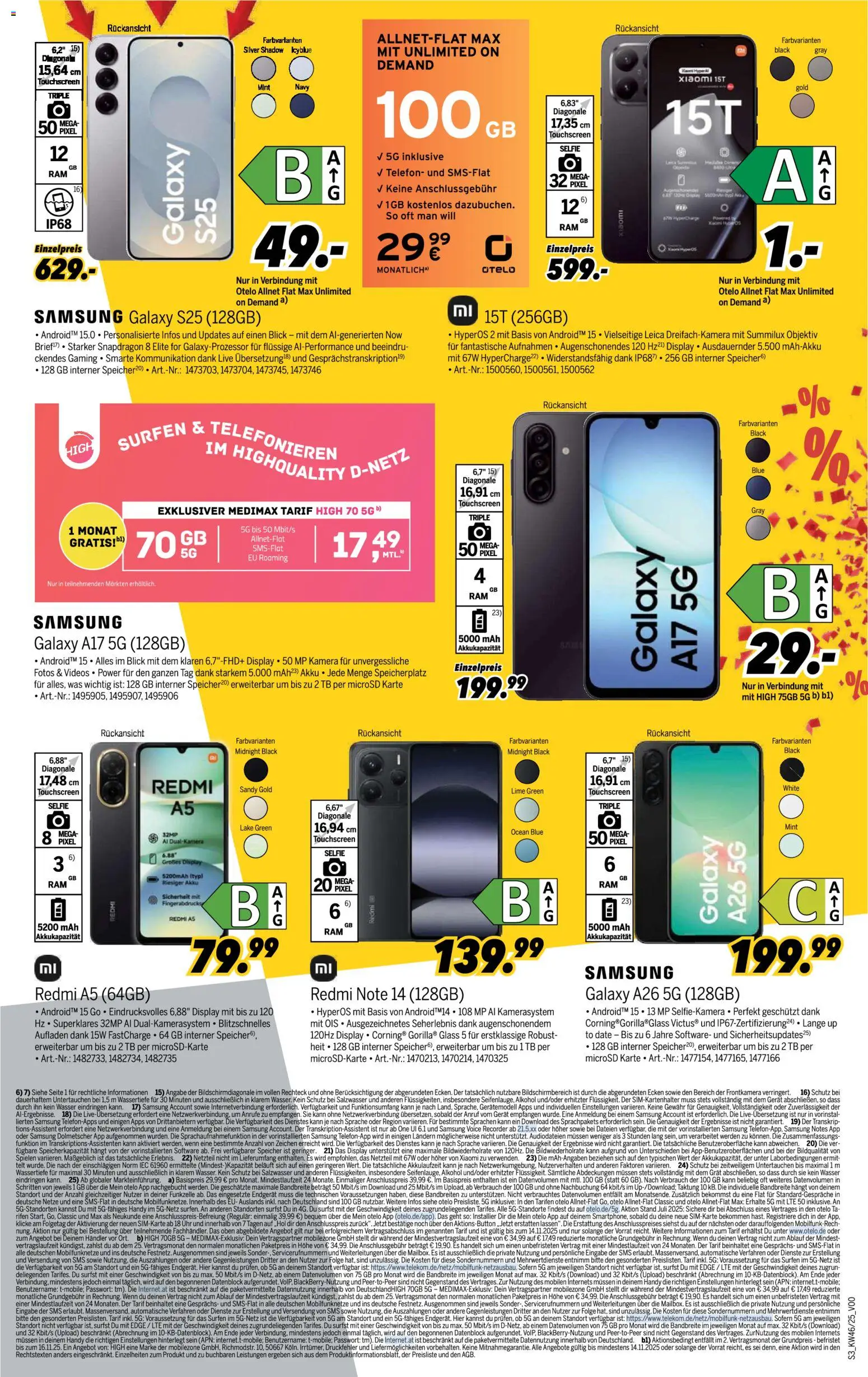 Medimax Prospekt 	 – gültig ab 08.11.2025 | Seite: 3 | Produkte: Xiaomi, Grat, Wasser, Eis