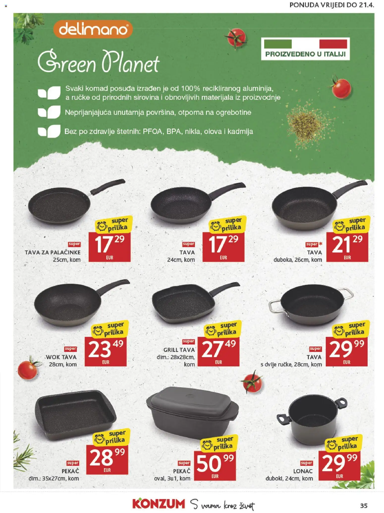 Konzum HR akciós ujság - amely érvényes a következő dátumtól: 08.04.2026 | Oldal: 35 | Termékek: Grill