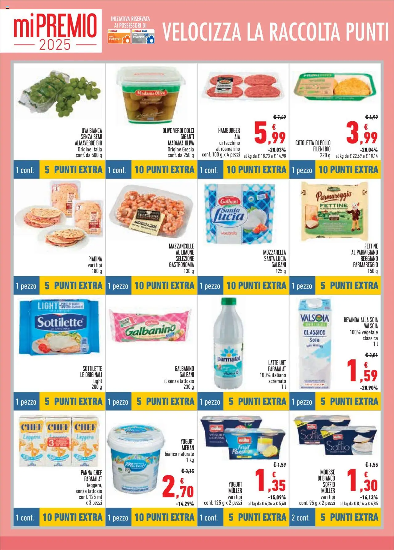 Volantino Conad del 14.08.2025 | Pagina: 10 | Prodotti: Rosmarino, Yogurt, Mozzarella, Latte