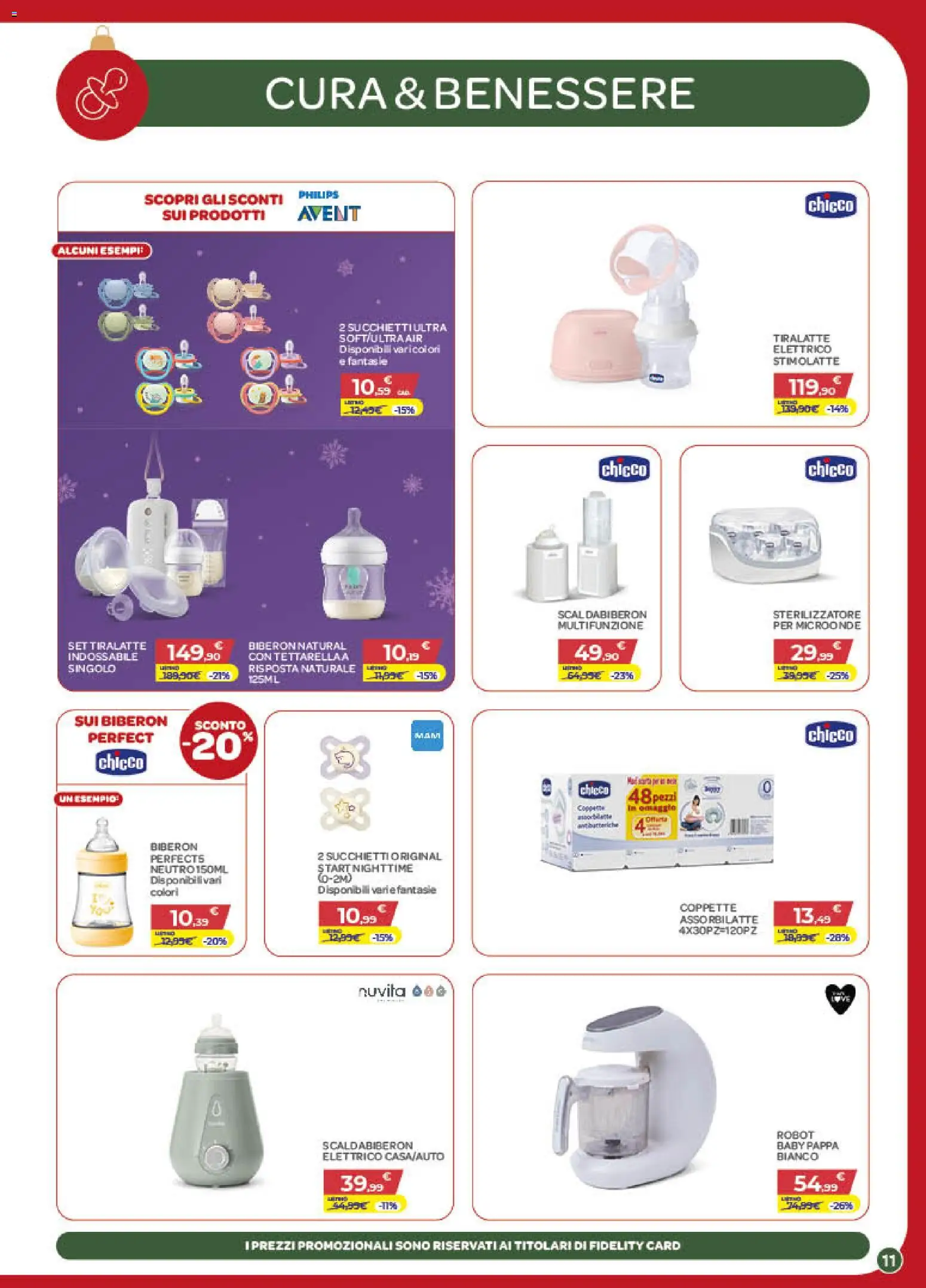 Volantino Bimbo store del 04.12.2025 | Pagina: 11 | Prodotti: Microonde, Biberon, Tiralatte, Robot