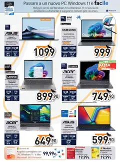 Anteprima del volantino Volantino Unieuro	 valido a partire dal 27.10.2025 | Pagina: 16 | Prodotti: Schermo, PC, Tastiera, Samsung