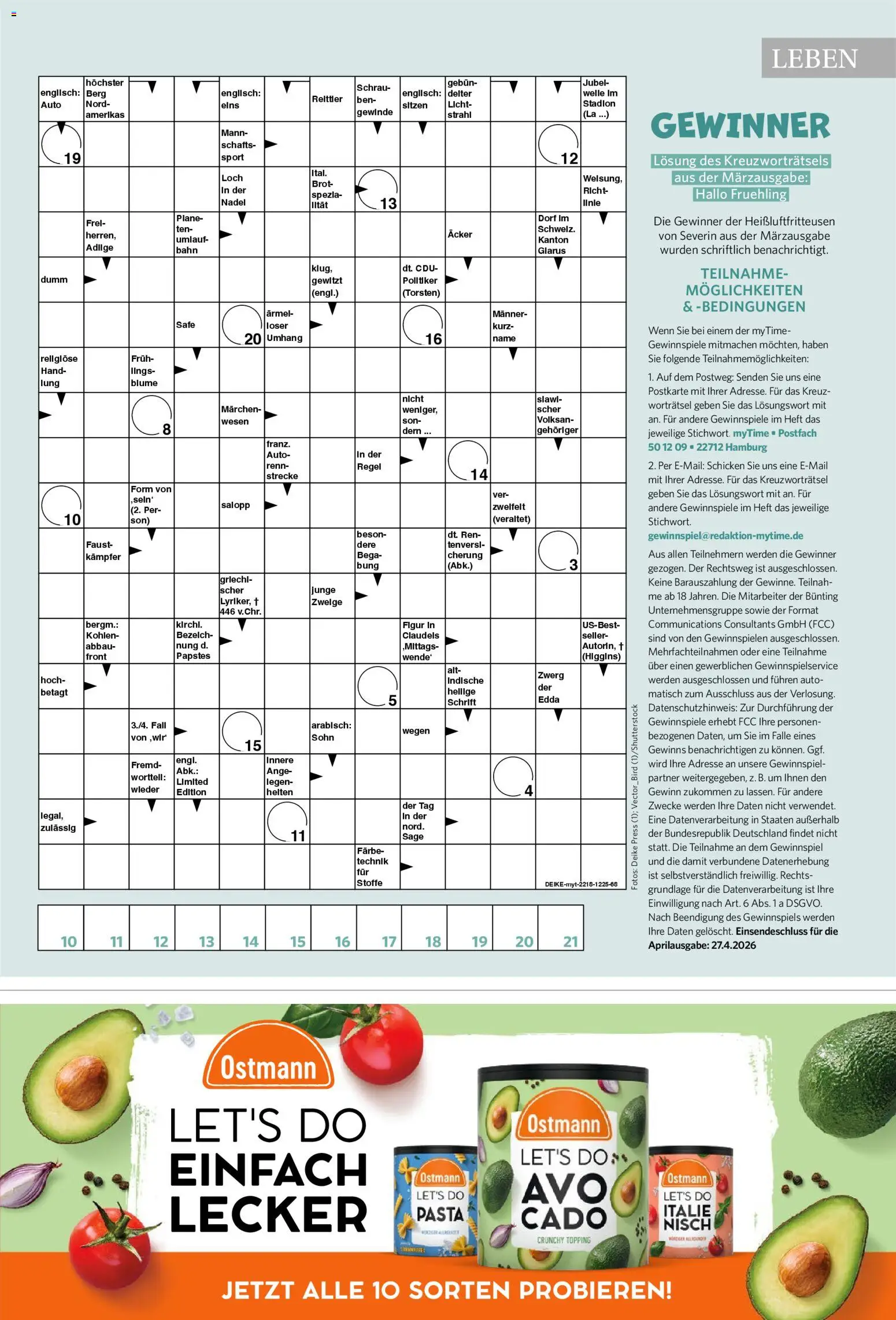 Combi myTime April 2026 – gültig ab 01.04.2026 | Seite: 73 | Produkte: Pasta, Brot