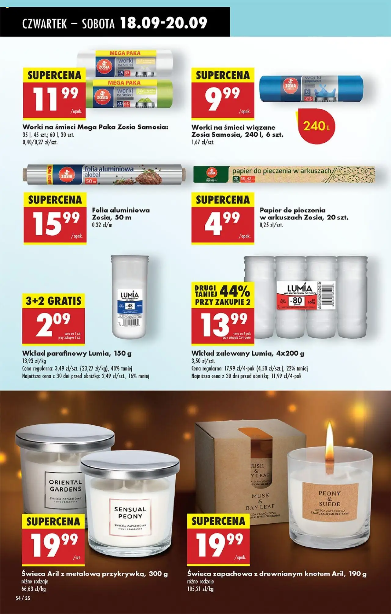 Biedronka gazetka - Oferta w tym tygodniu od 18.09.2025 | Strona: 74 | Produkty: Papier do pieczenia, Olej