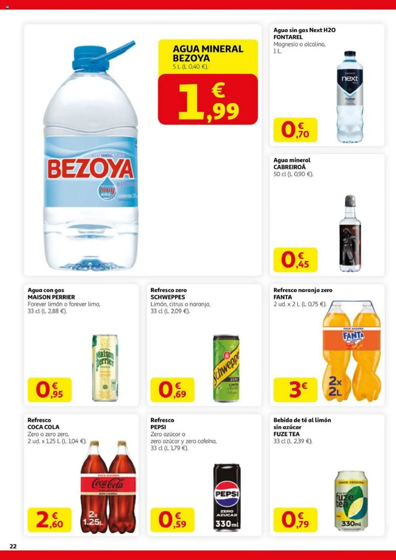 Alcampo - HG catalan  │ válido desde el 11.09.2025 | Página: 22 | Productos: Agua con gas, Té, Agua mineral