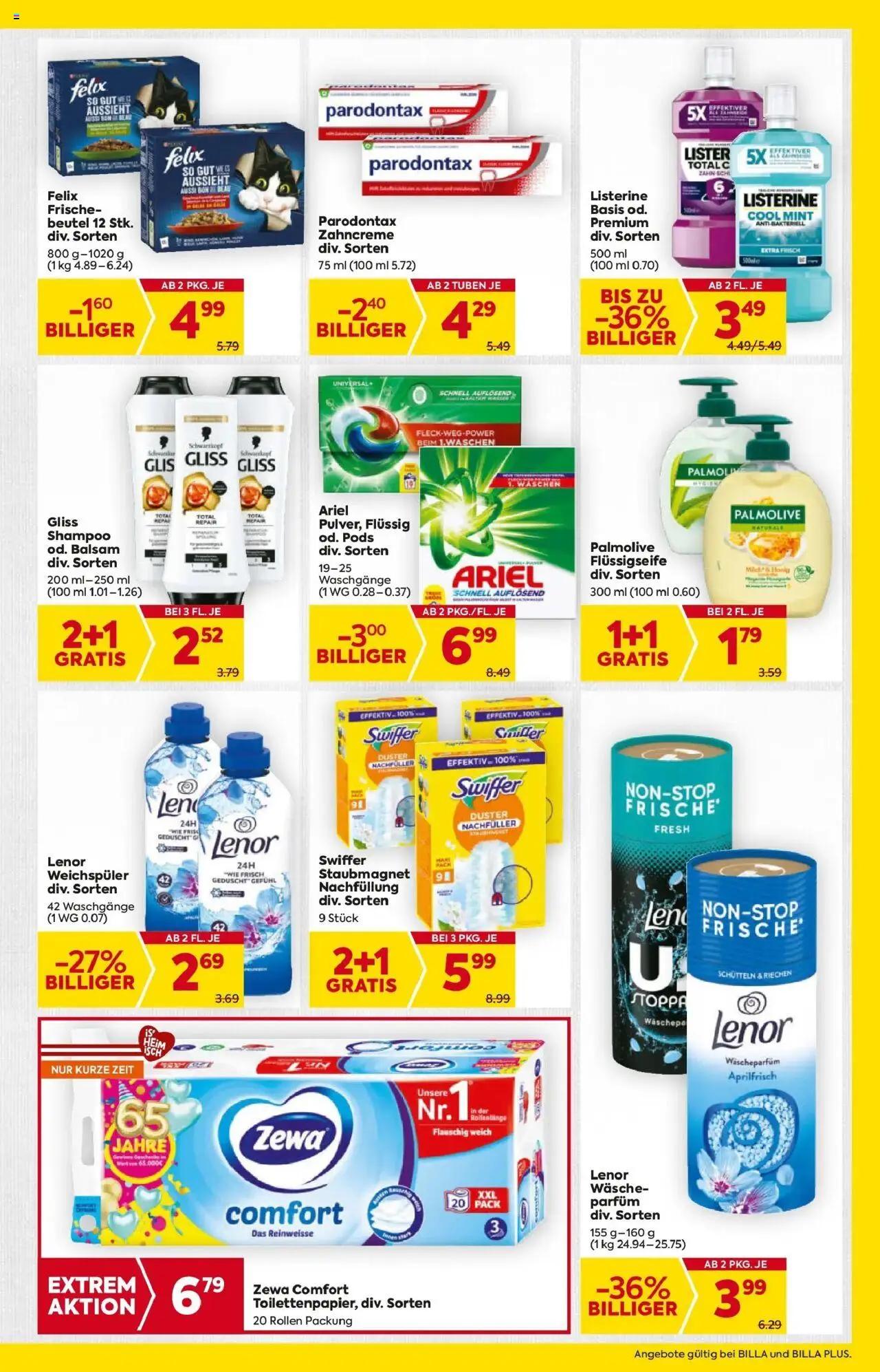 Billa Flugblatt - Kitzbuehel, Zell Am Ziller, Brixlegg gültig ab 16.10.2025 | Seite: 23 | Produkte: Wasser, Parfüm, Shampoo, Weichspüler