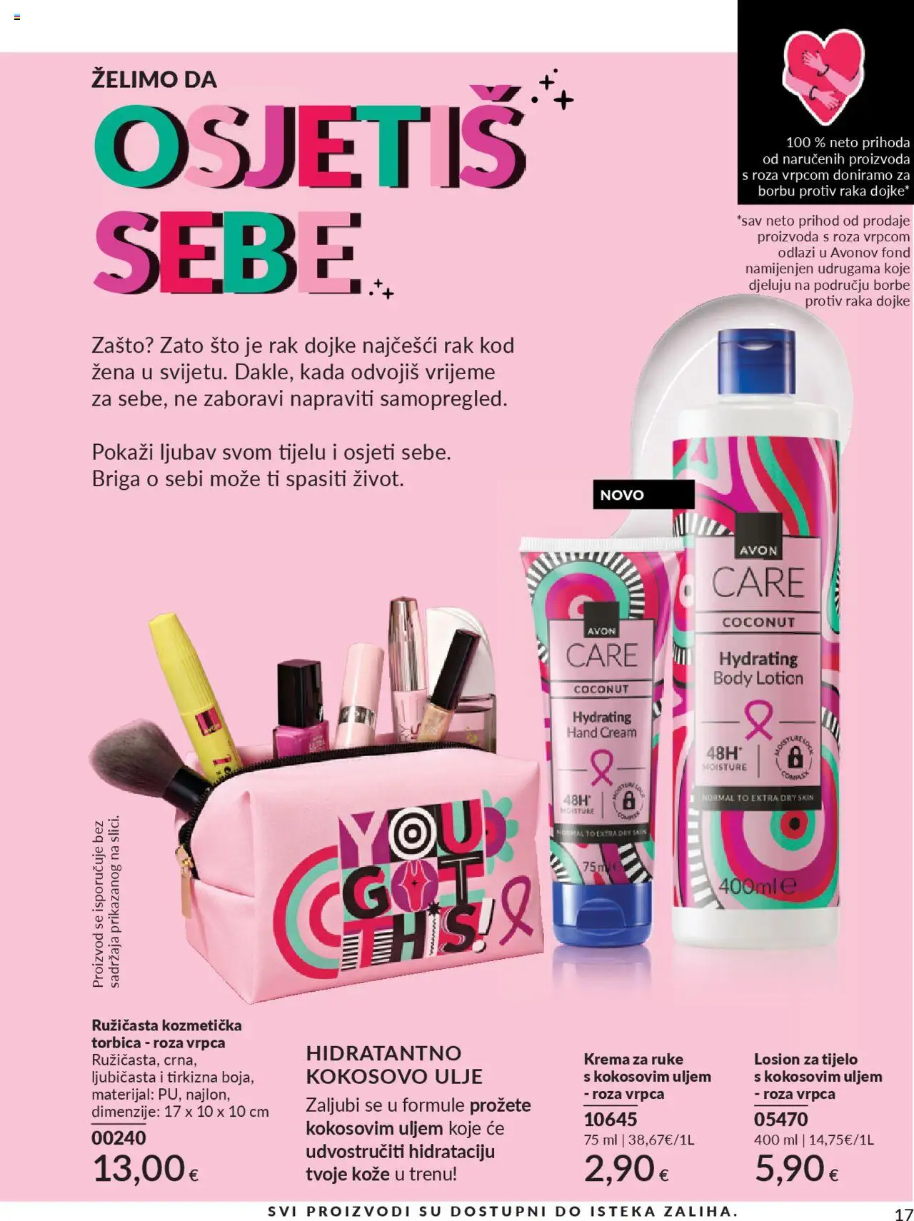 Avon katalog | vrijedi od 30.09.2025 | Stranica: 17 | Proizvodi: Ulje, Krema za ruke, Torbica, Kokosovo ulje
