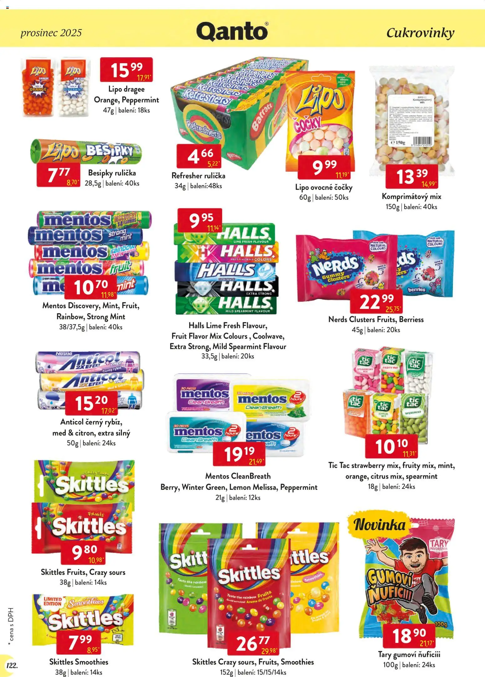 Astur & Qanto leták - Velkoobchod 12/2025 od 01.12.2025 | Strana: 122 | Produkty: Med, Skittles, Tác