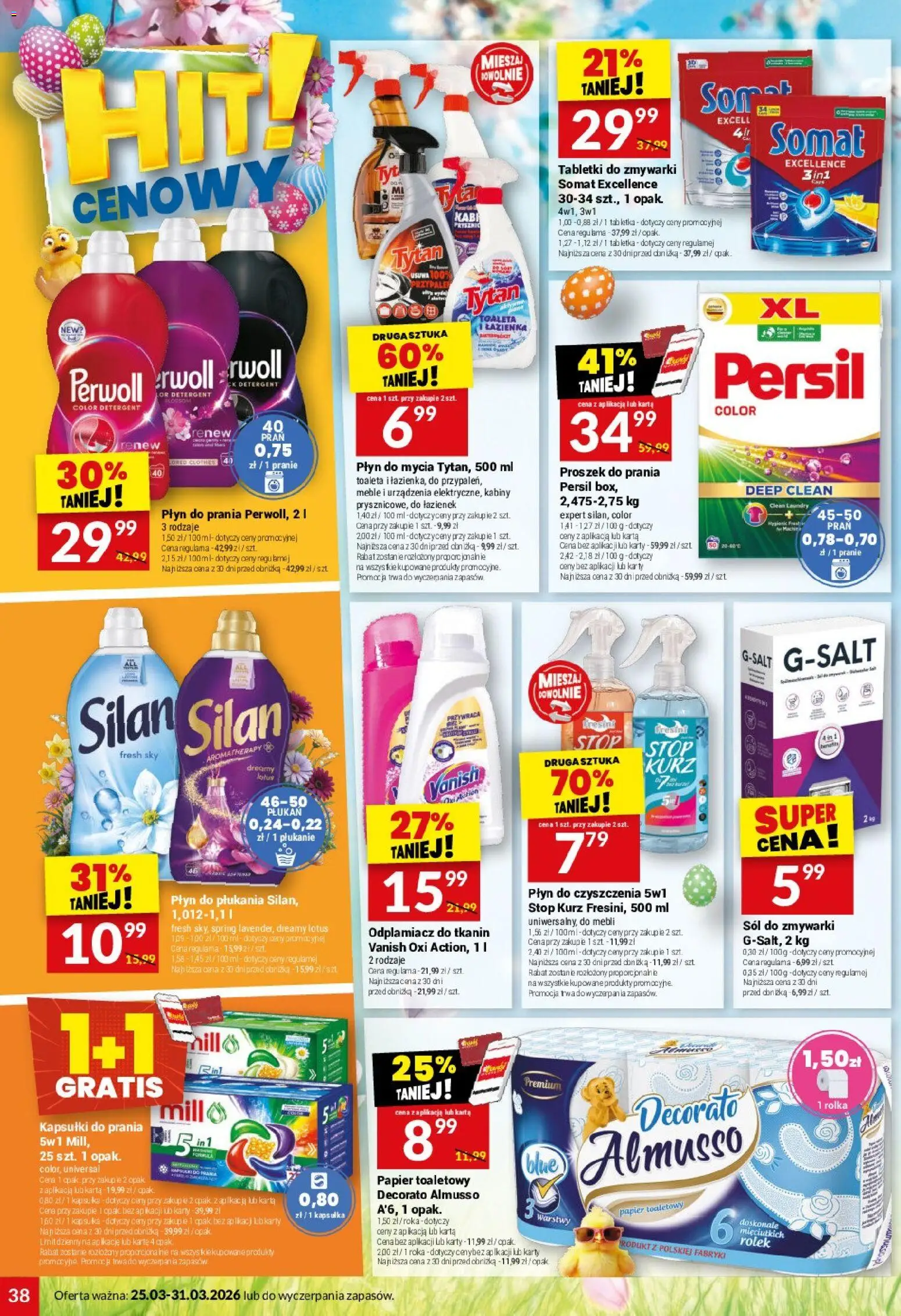 Twój Market gazetka od 25.03.2026 | Strona: 38 | Produkty: Karta, Persil, Odplamiacz, Detergent
