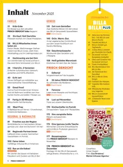Billa AT - Frisch Gekocht Magazin - amely érvényes a következő dátumtól: 01.11.2025 | Oldal: 2