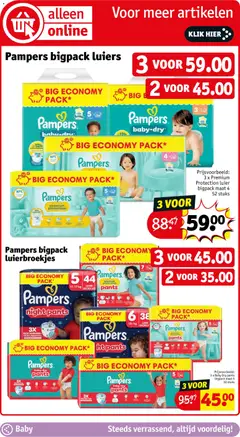 Kruidvat folder week 4 - Voorbeeld van een folder van Kruidvat, geldig van 19.01.2026 | Pagina: 44 | Producten: Pampers