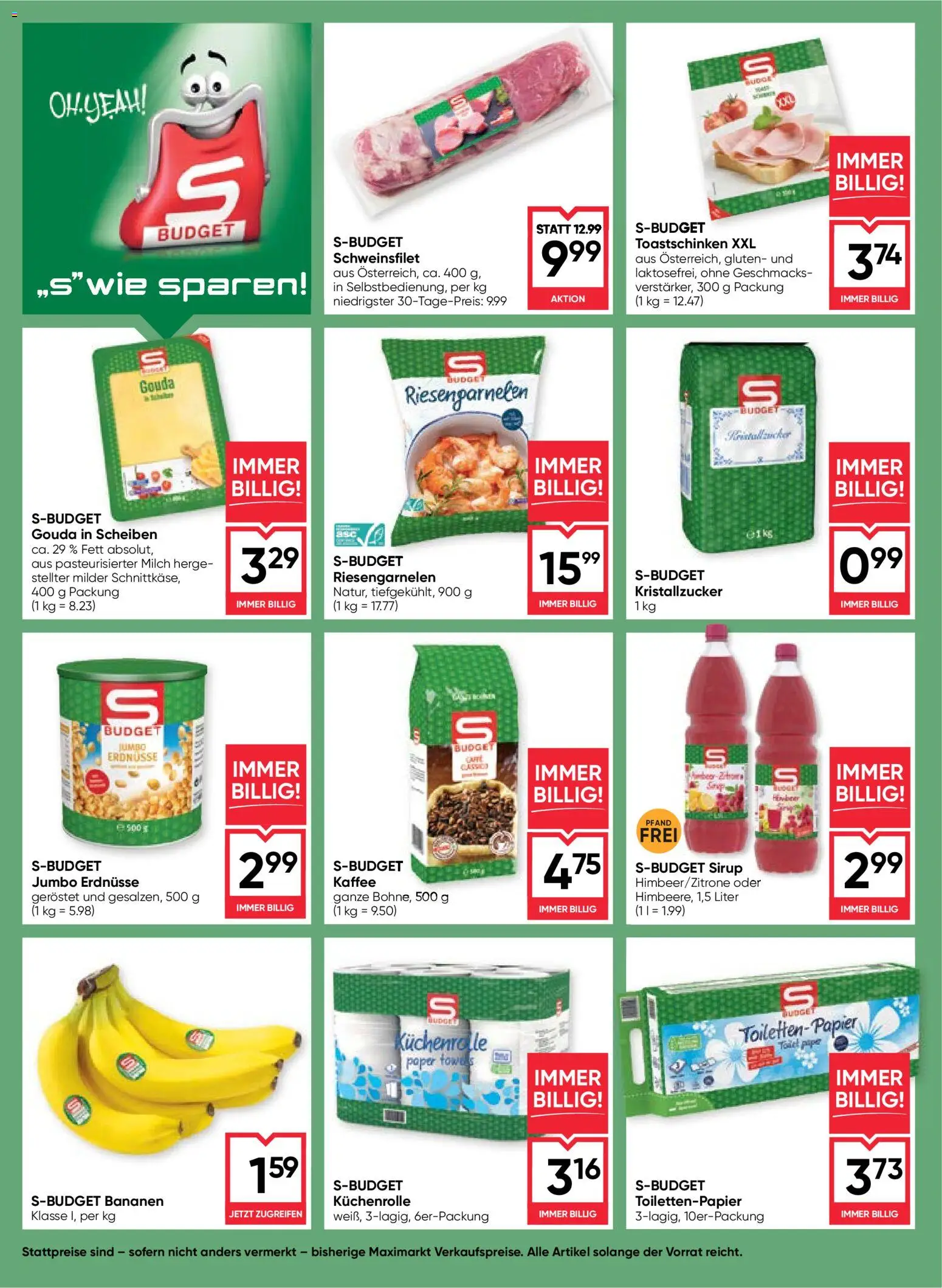 Maximarkt Flugblatt gültig ab 05.03.2026 | Seite: 6 | Produkte: Папионка, Milch, Kaffee, Bananen