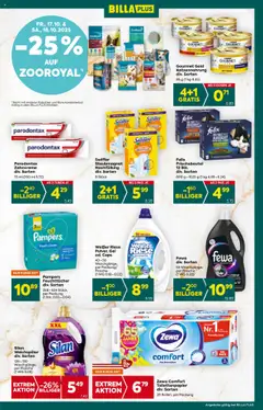Billa Plus Flugblatt ab 16.10.2025 gültig | Seite: 15 | Produkte: Pampers, Weichspüler, Waschmittel