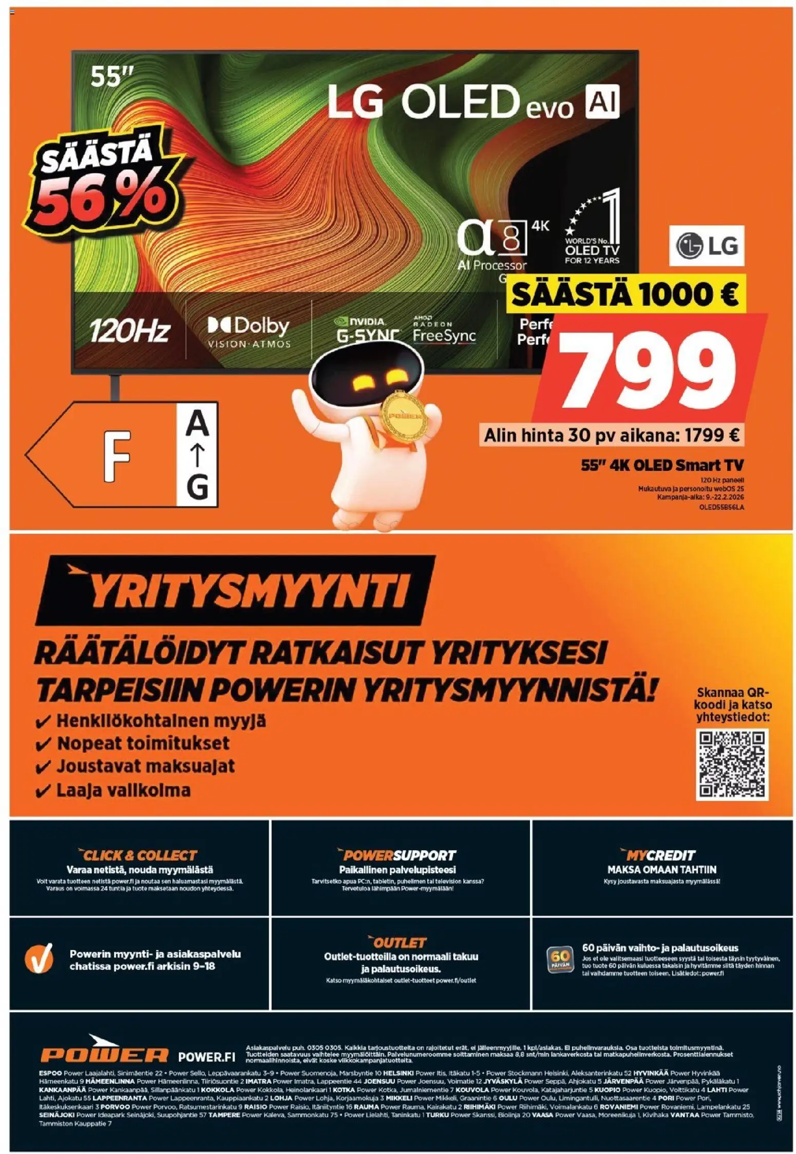 Power tarjoukset – voimassa 16.02.2026 alkaen | Sivu: 31 | Tuotteet: TV