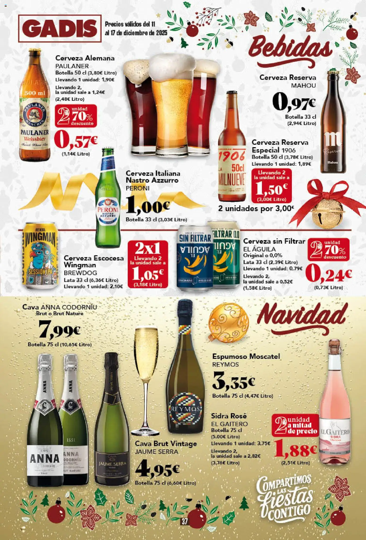 Gadis - folleto │ válido desde el 11.12.2025 | Página: 37 | Productos: Cerveza