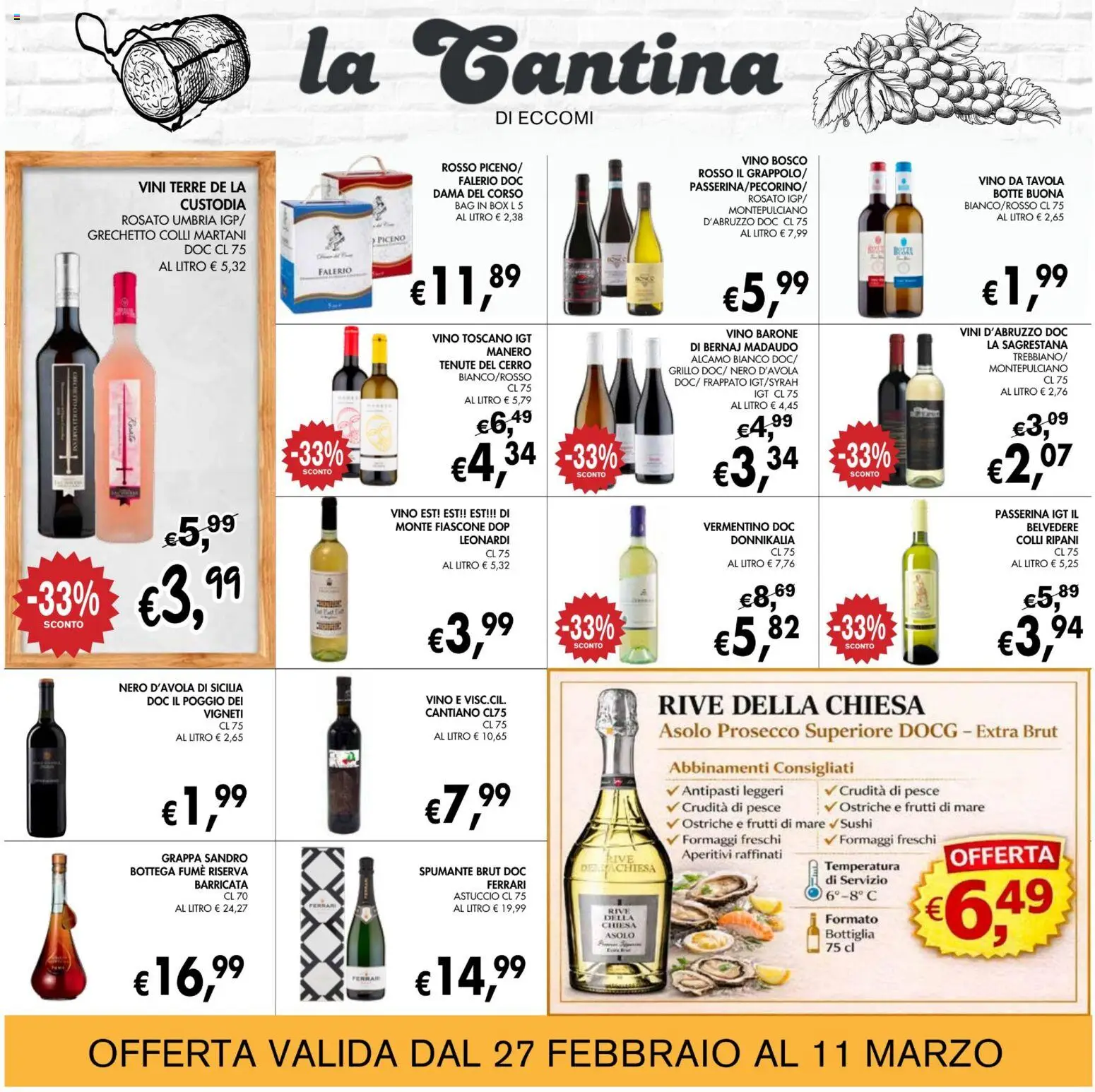 Volantino Coal del 27.02.2026 | Pagina: 20 | Prodotti: Prosecco, Spumante, Astuccio, Grappa