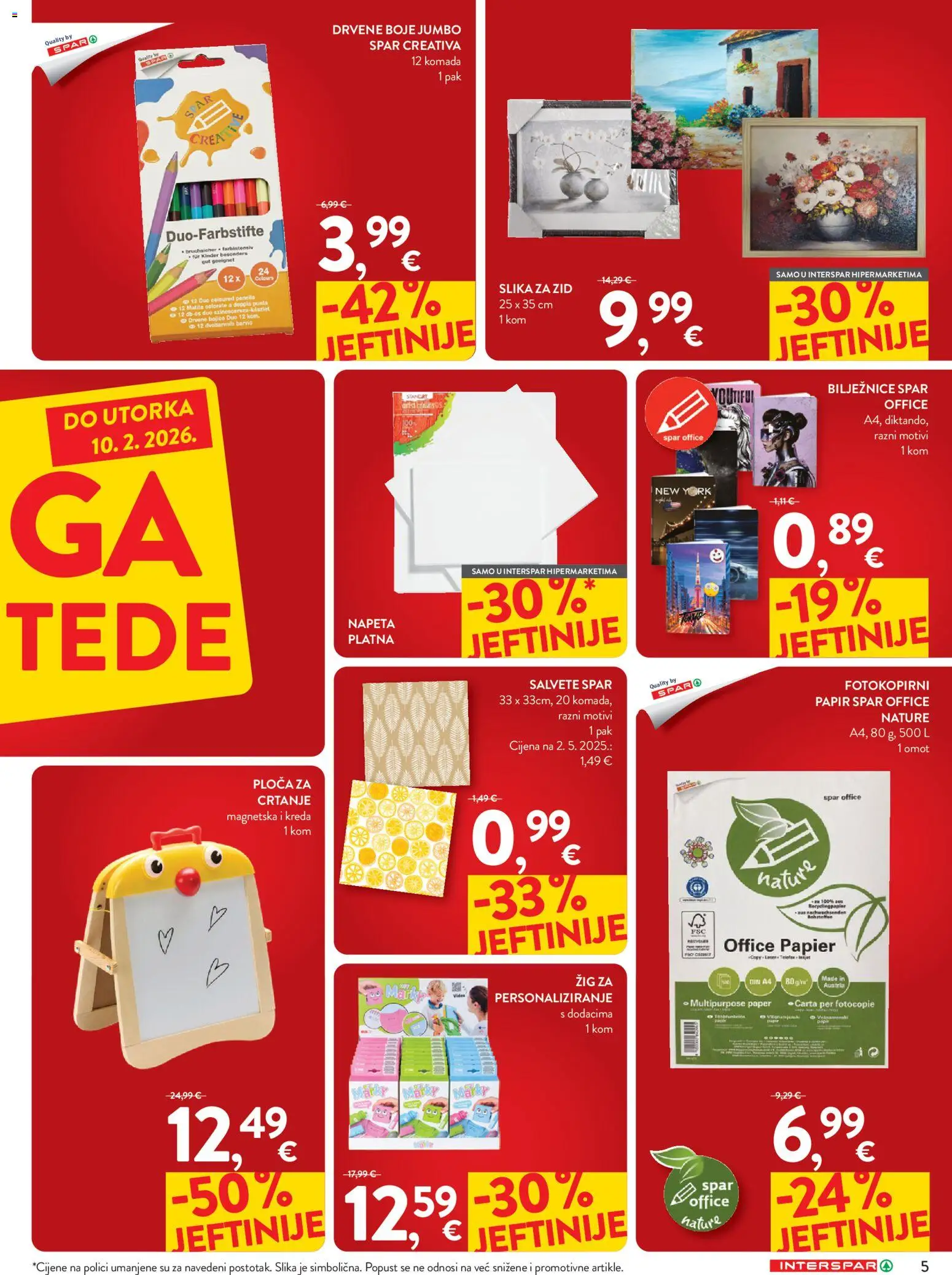 Interspar katalog | vrijedi od 21.01.2026 | Stranica: 5 | Proizvodi: Salvete, Video
