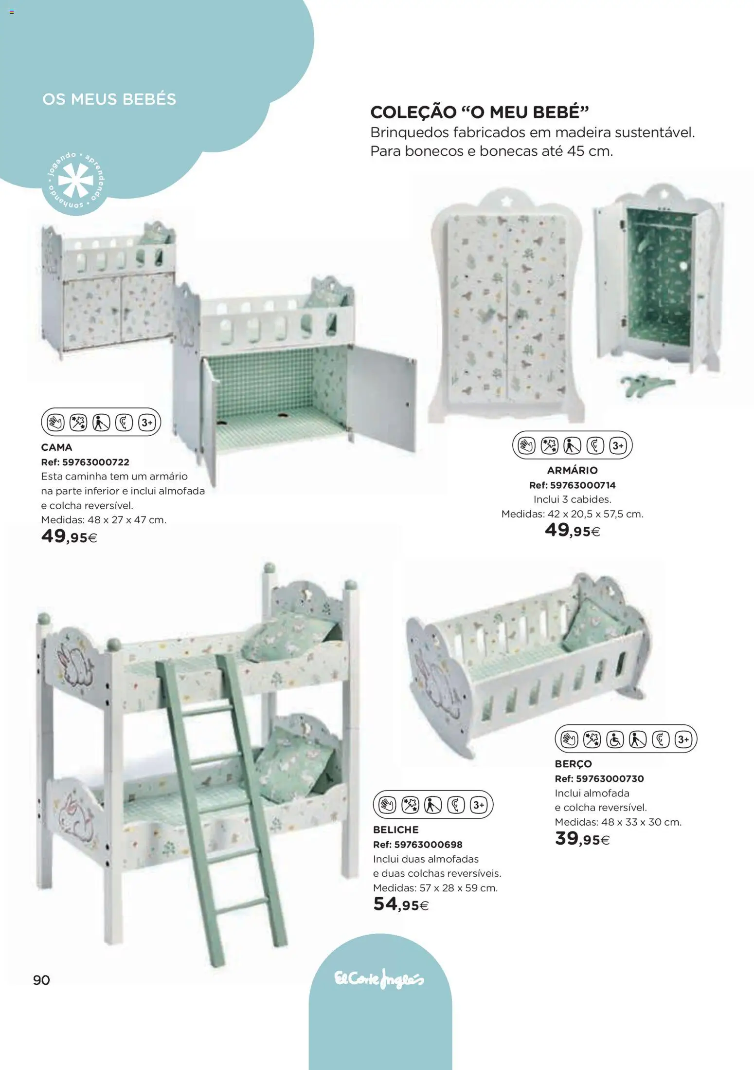 El Corte Ingles folheto │ válido de 11.11.2025 | Página: 90 | Produtos: Armário, Almofada, Colcha, Berço