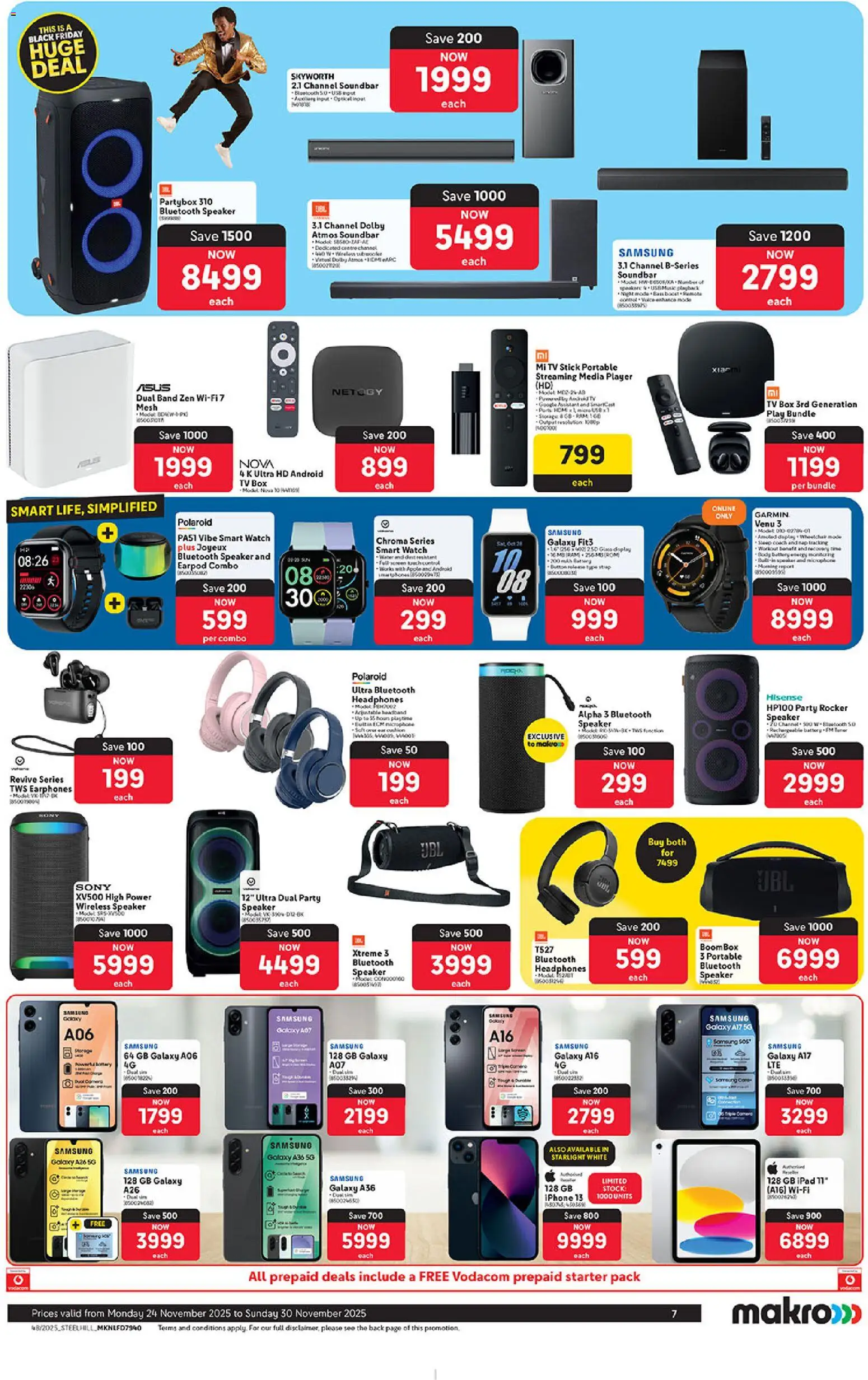 New Makro catalogue – valid from 24.11.2025 | Page: 7 | Products: Player, Microphone, USB, Soundbar