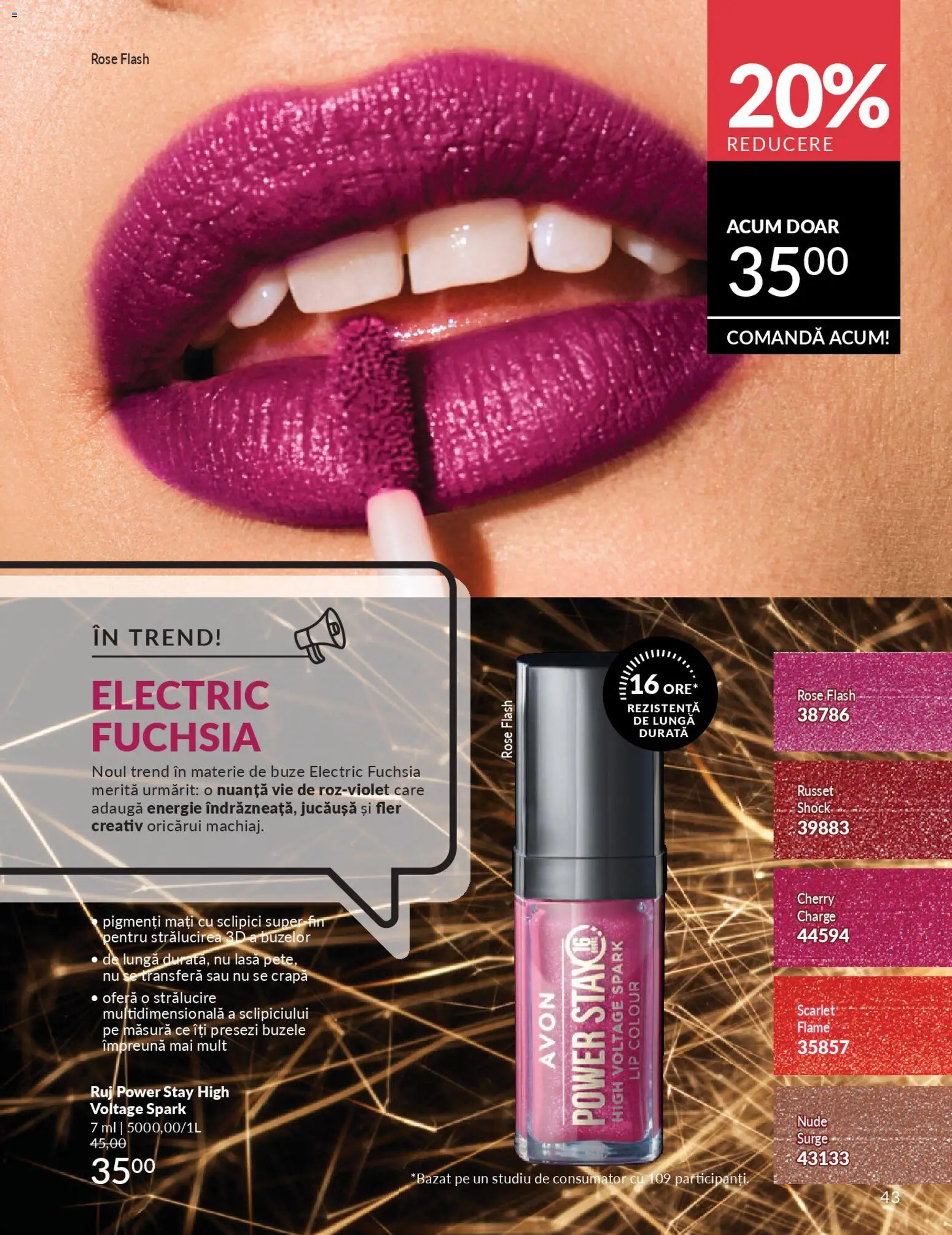 Noul catalog Avon – valabil de la 01.04.2026 | Pagină: 45 | Produse: Ruj