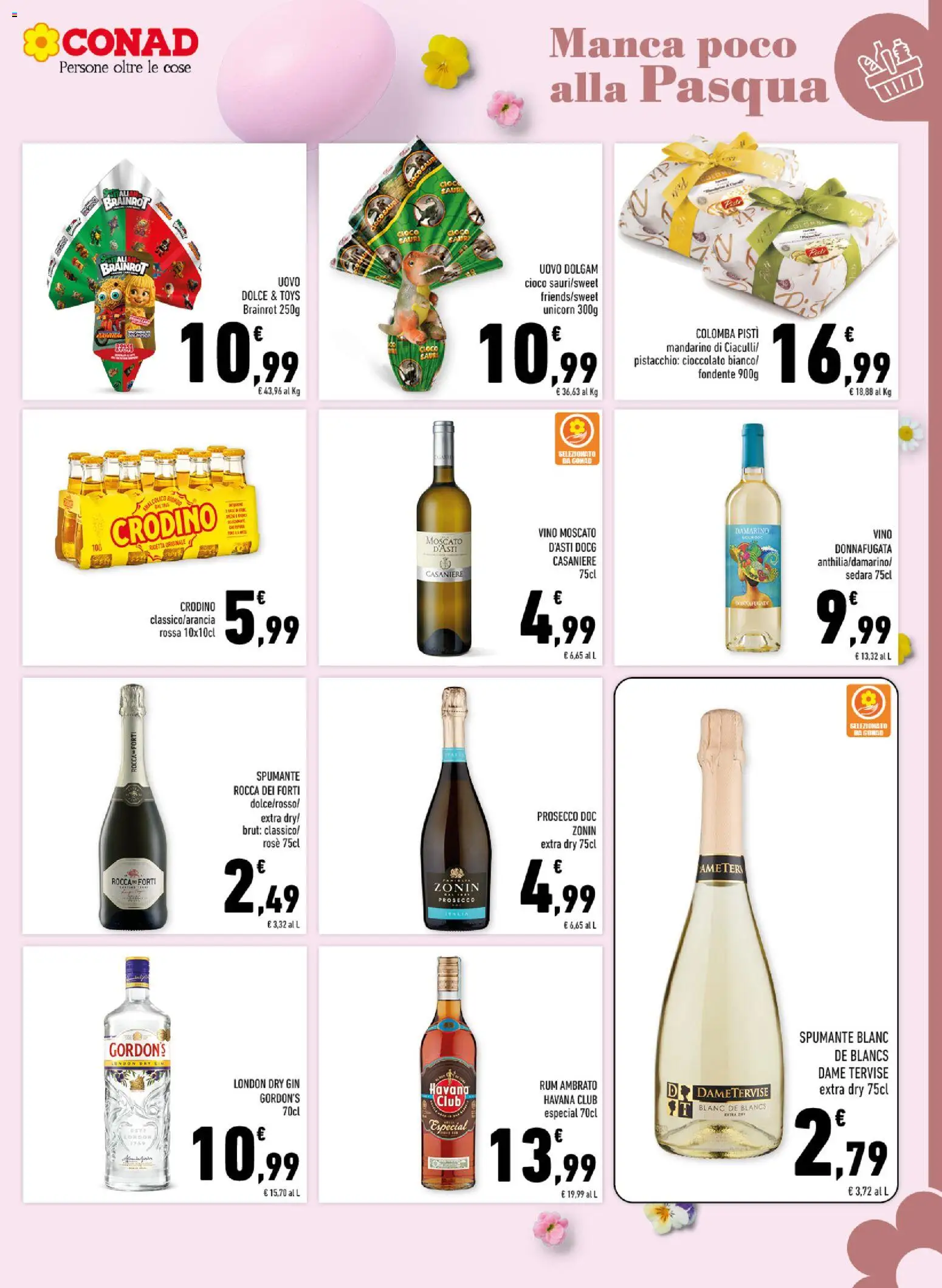 Volantino Conad del 11.03.2026 | Pagina: 5 | Prodotti: Cioccolato, Prosecco, Vino, Gioco