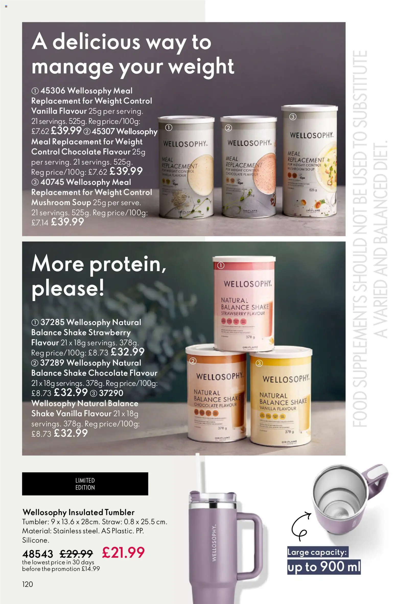 {H1} | Page: 120 | Products: Chocolate, Soup, Weight, Vanilla