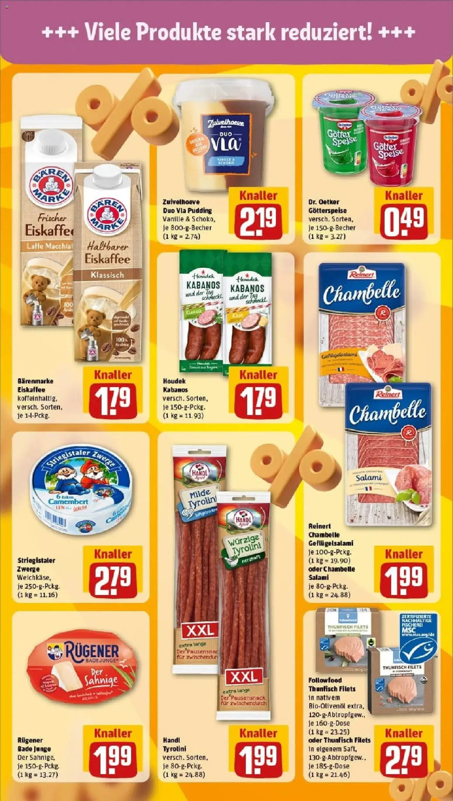 Rewe prospekt Berlin / Prenzlauer Berg	 – gültig ab 02.02.2026 | Seite: 19 | Produkte: Thunfisch, Pudding, Salami