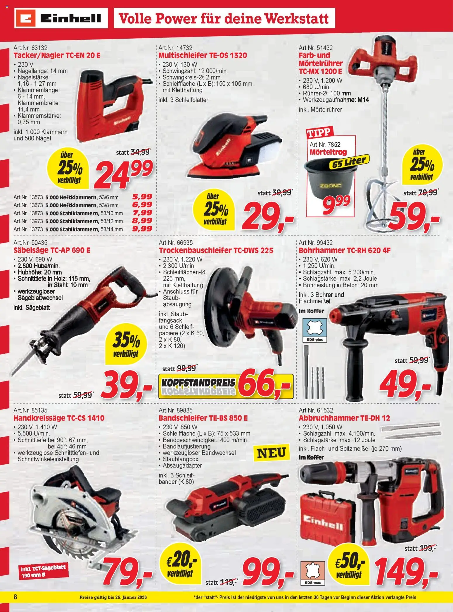 Zgonc Flugblatt Jänner I 2026 gültig ab 01.01.2025 | Seite: 8 | Produkte: Koffer