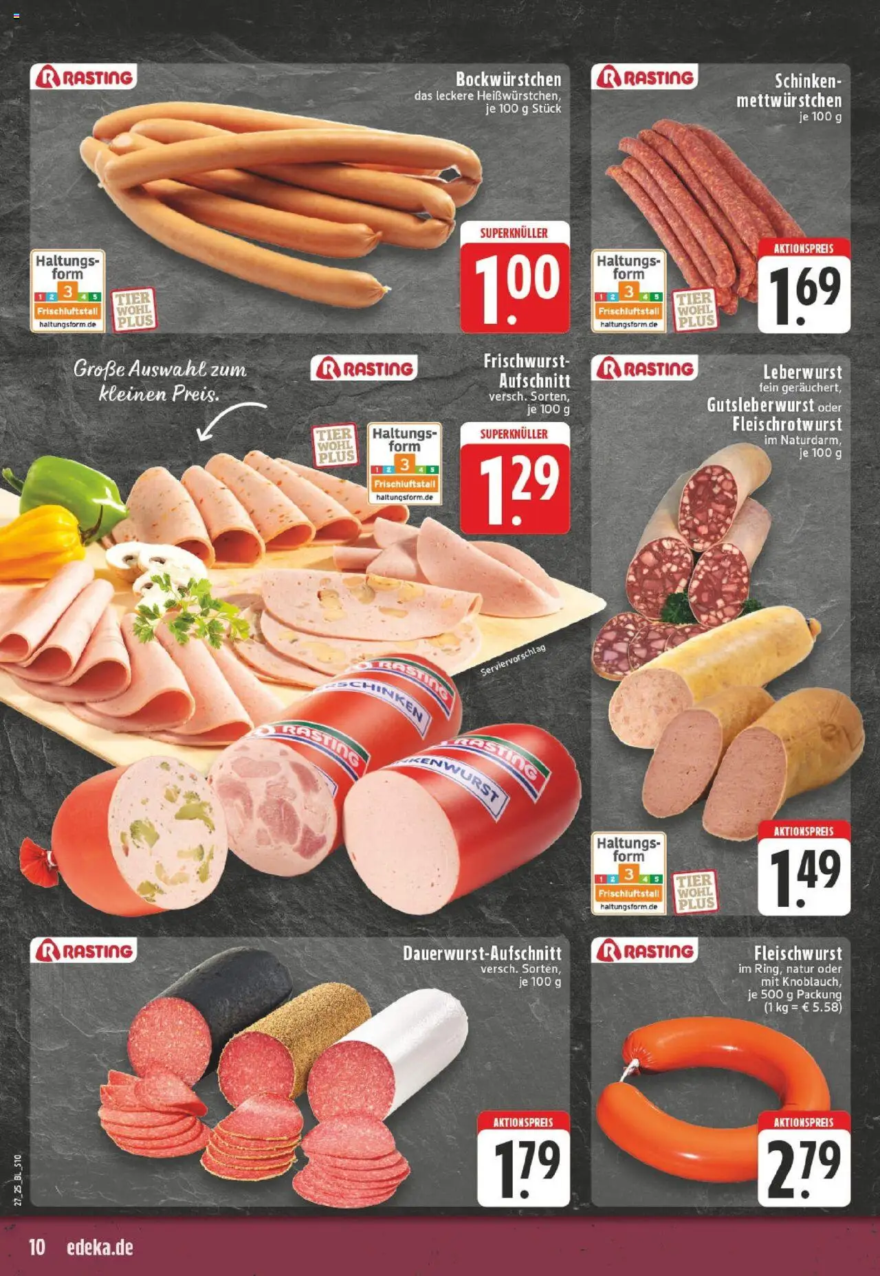 Edeka prospekt Mönchengladbach	 - gültig ab dem 29.06.2025 | Seite: 10 | Produkte: Schinken