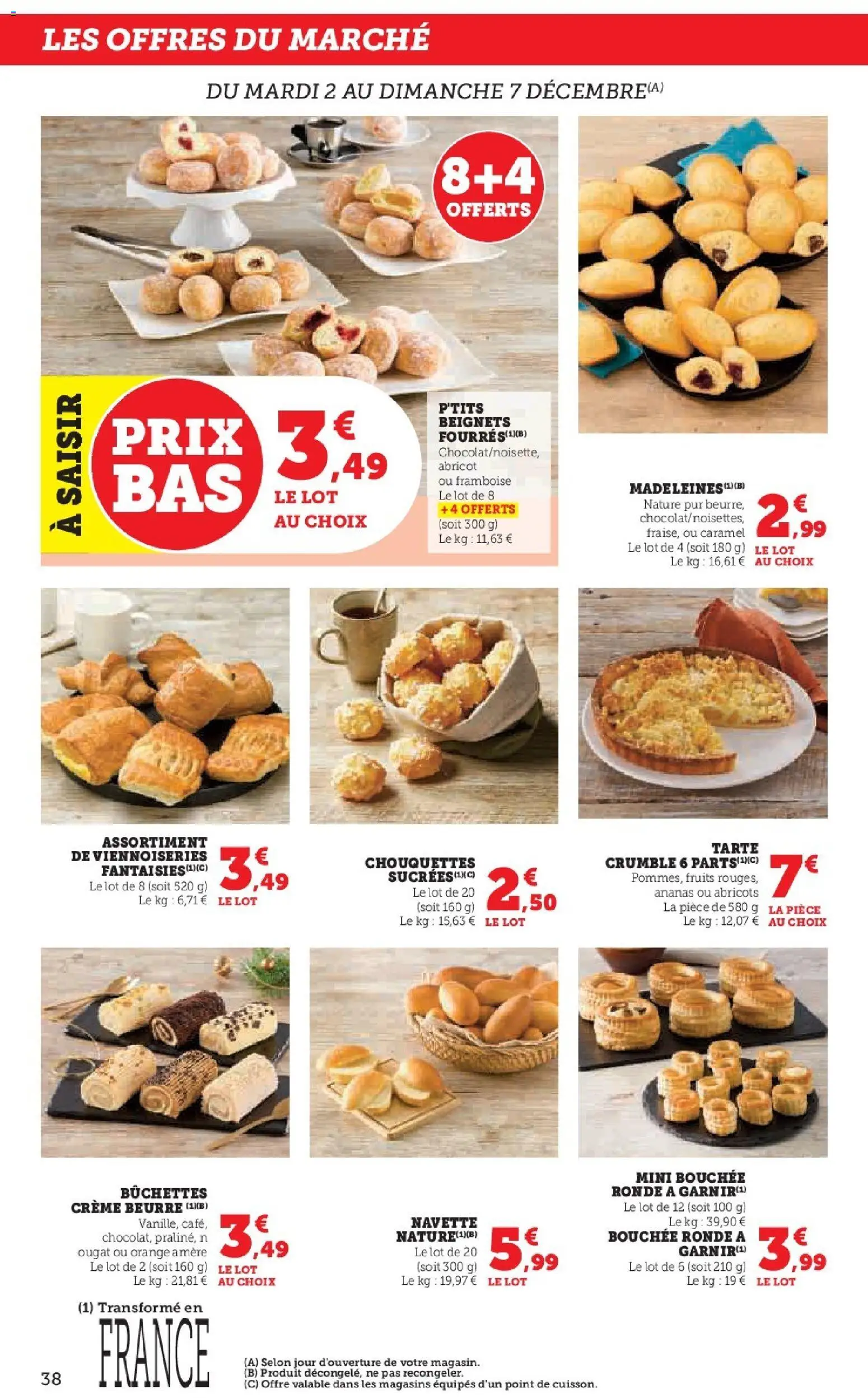 {H1} | Page: 38 | Produits: Framboise, Orange, Viennoiseries, Crème