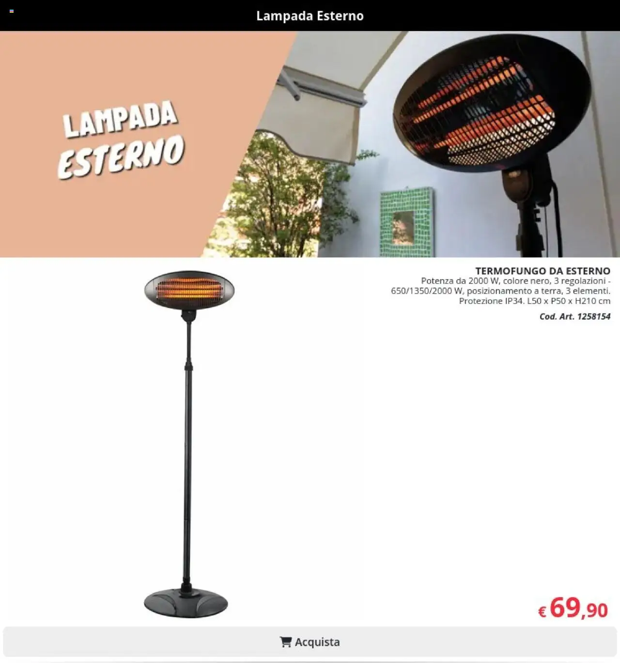 Volantino Brico io del 08.10.2025 | Pagina: 22 | Prodotti: Lampada