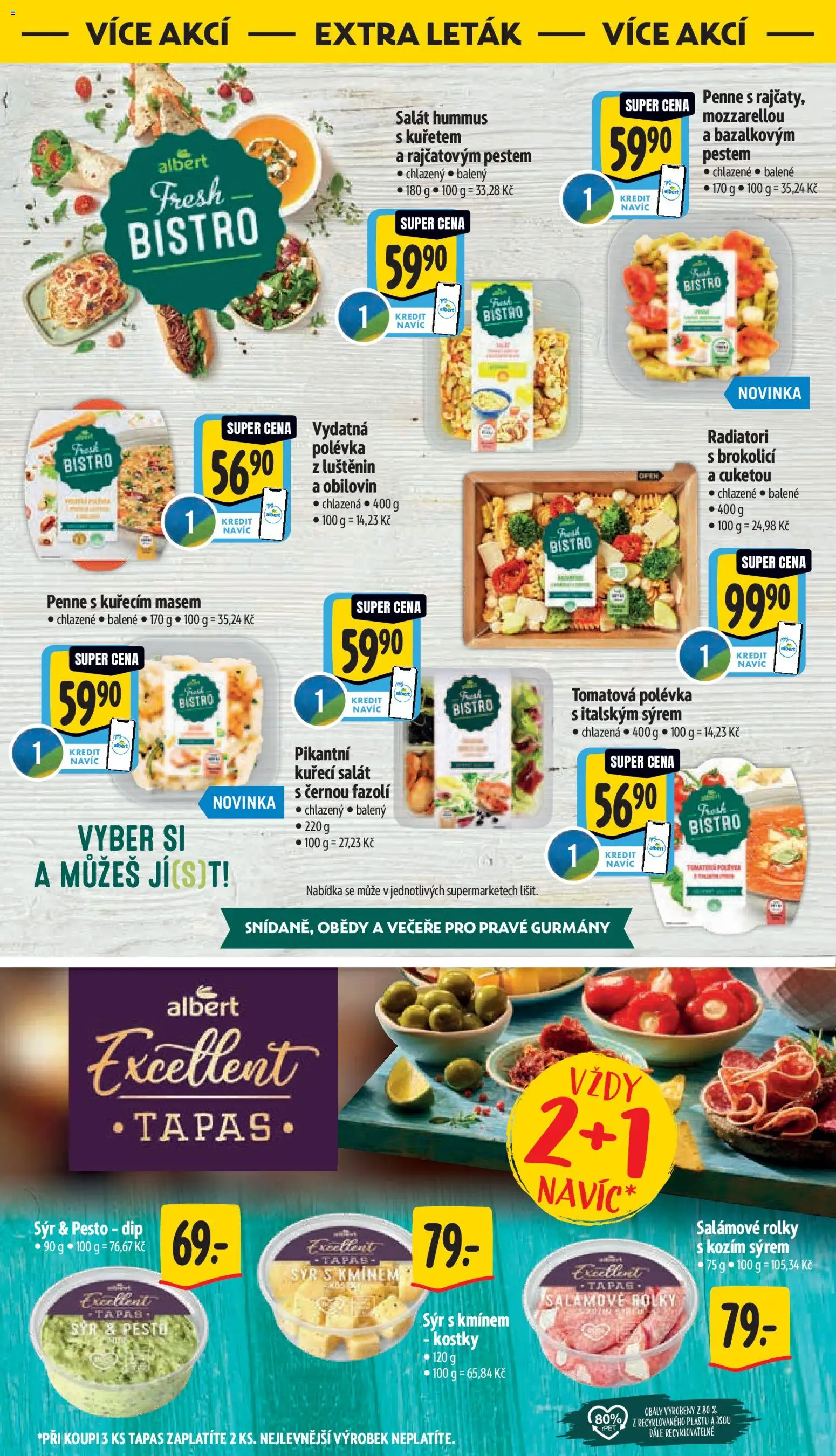 Albert leták - Supermarket od 05.11.2025 | Strana: 45 | Produkty: Hummus, Sýr, Pesto, Kostky