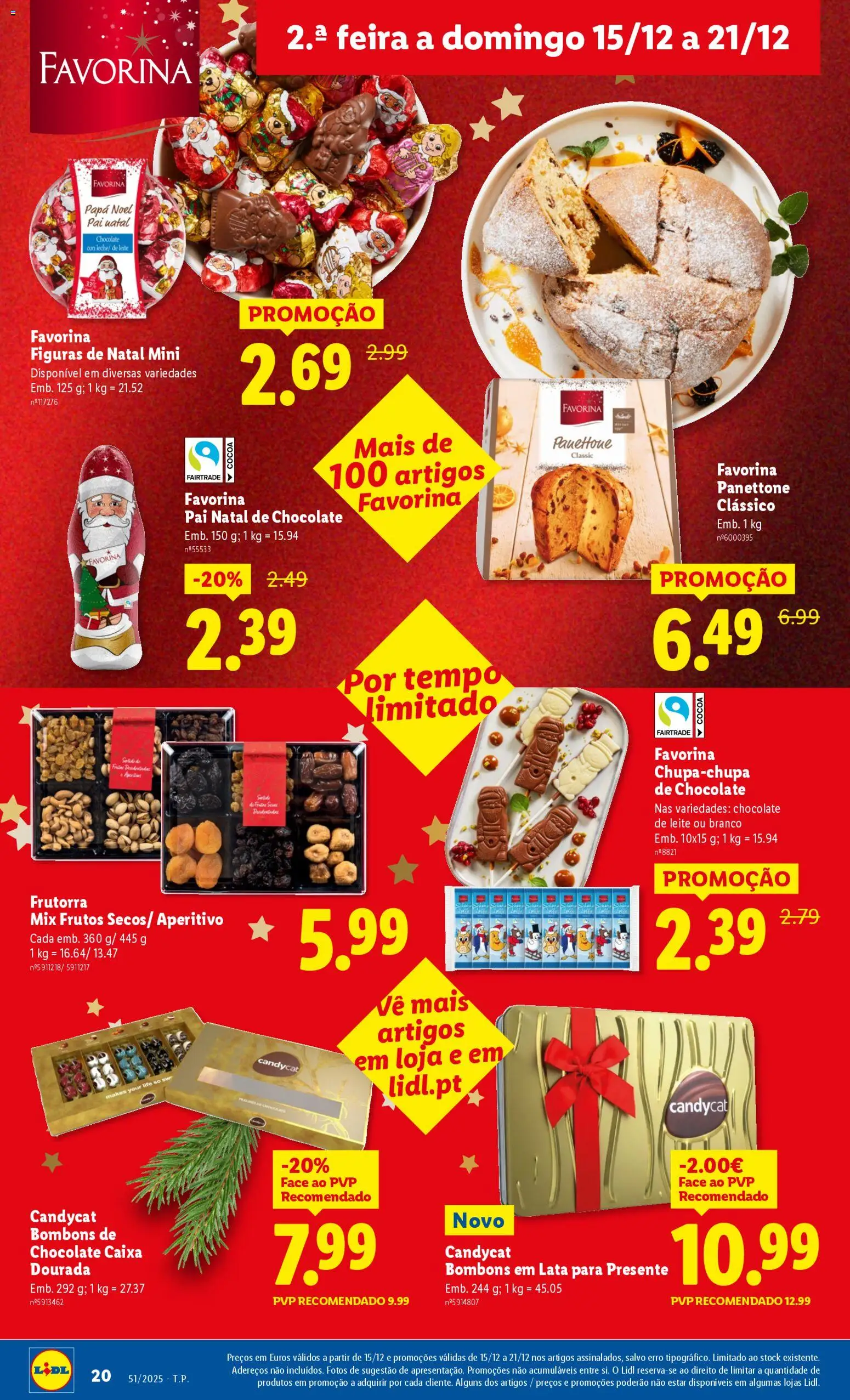Lidl folheto │ válido de 15.12.2025 | Página: 20 | Produtos: Dourada, Caixa, Leite, Chocolate